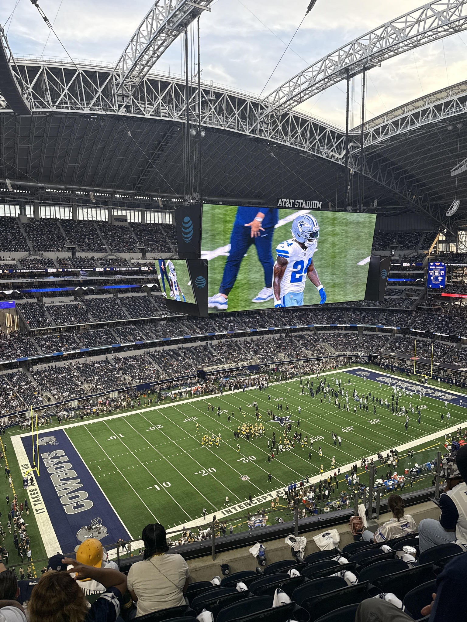 Real Fan View taken from Section 448 at AT&T Stadium by Chuck R