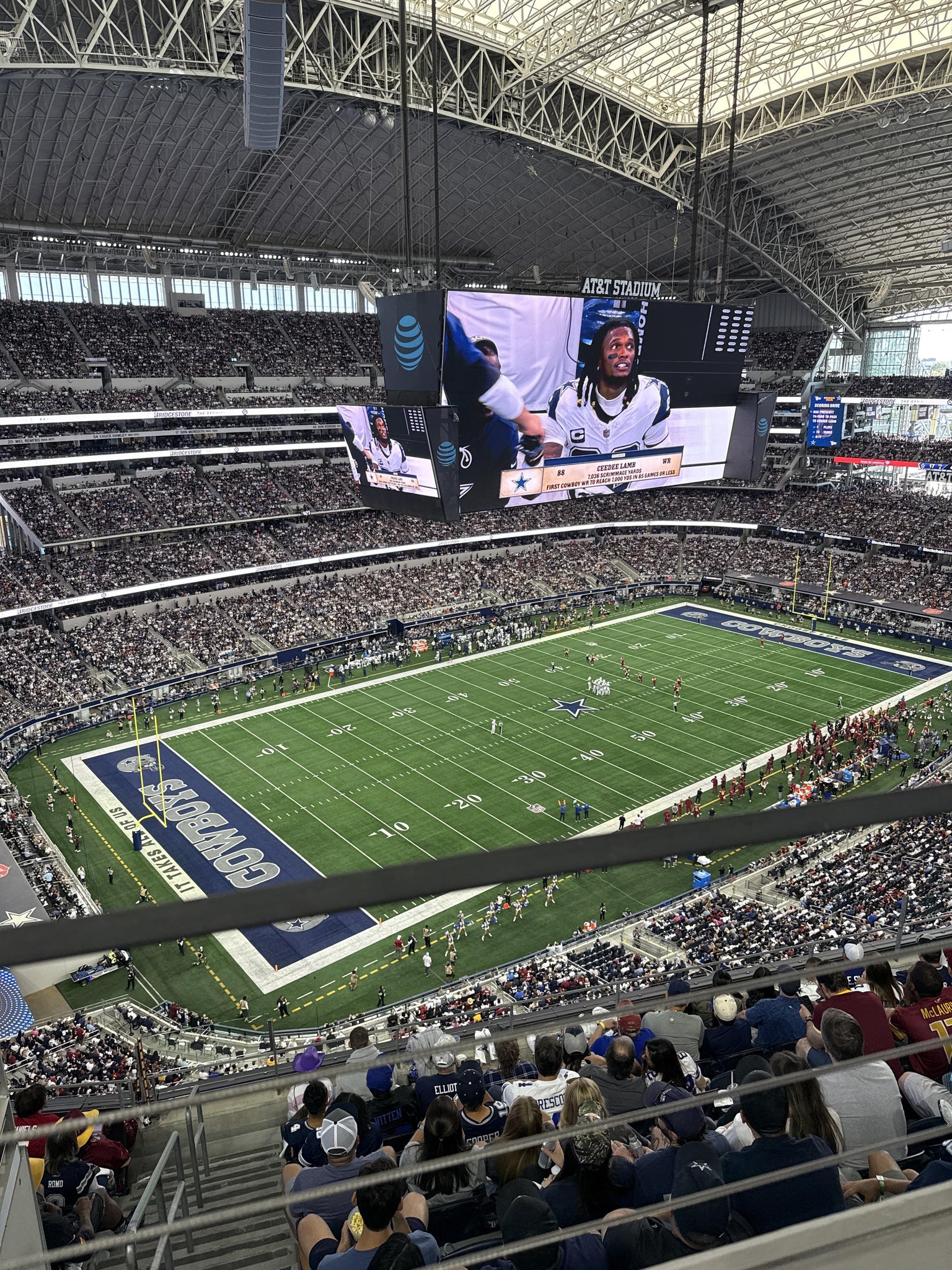 Real Fan View taken from Section 449 at AT&T Stadium by Michael T
