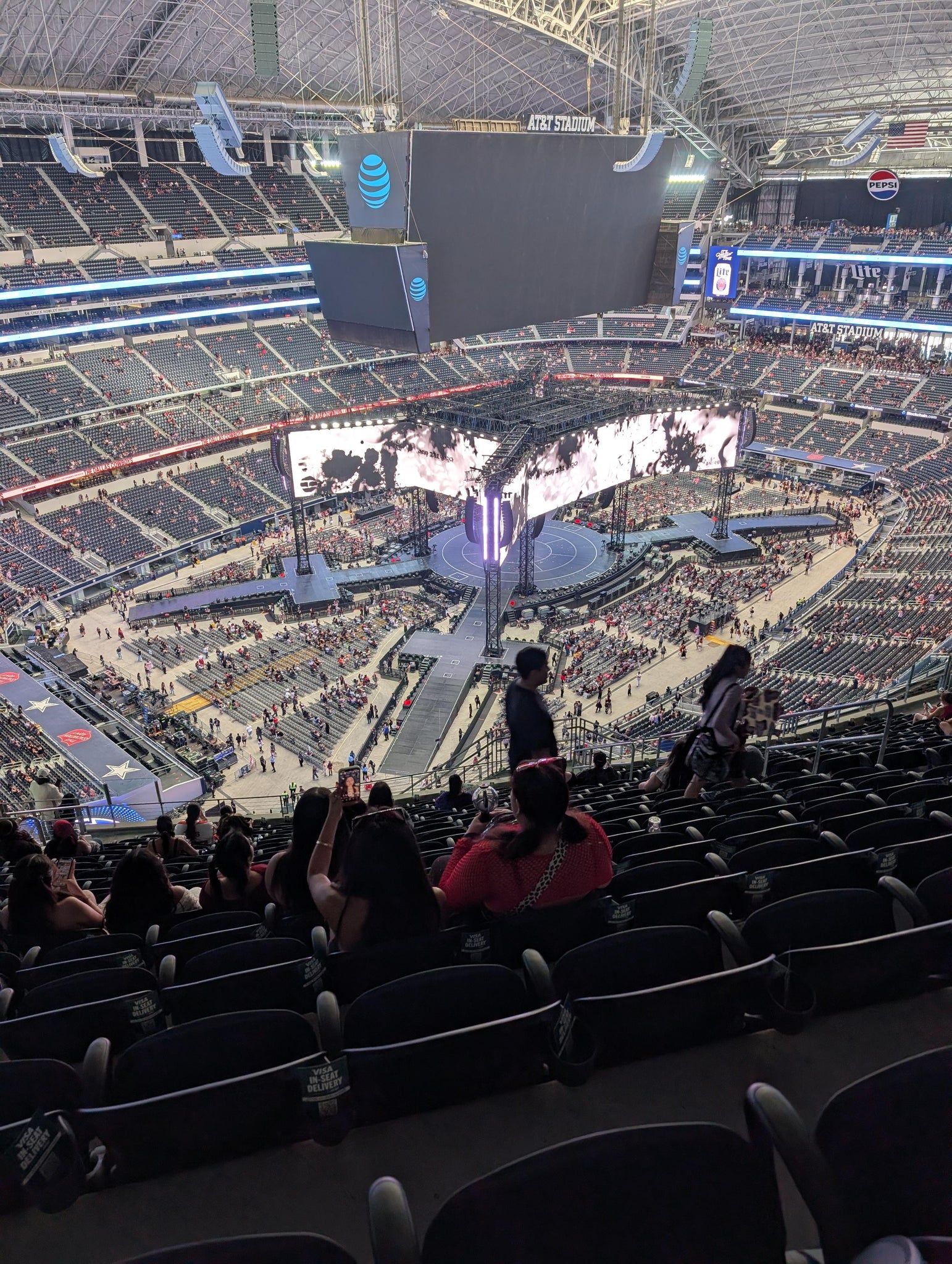 Real Fan View taken from Section 450 at AT&T Stadium by Samantha M