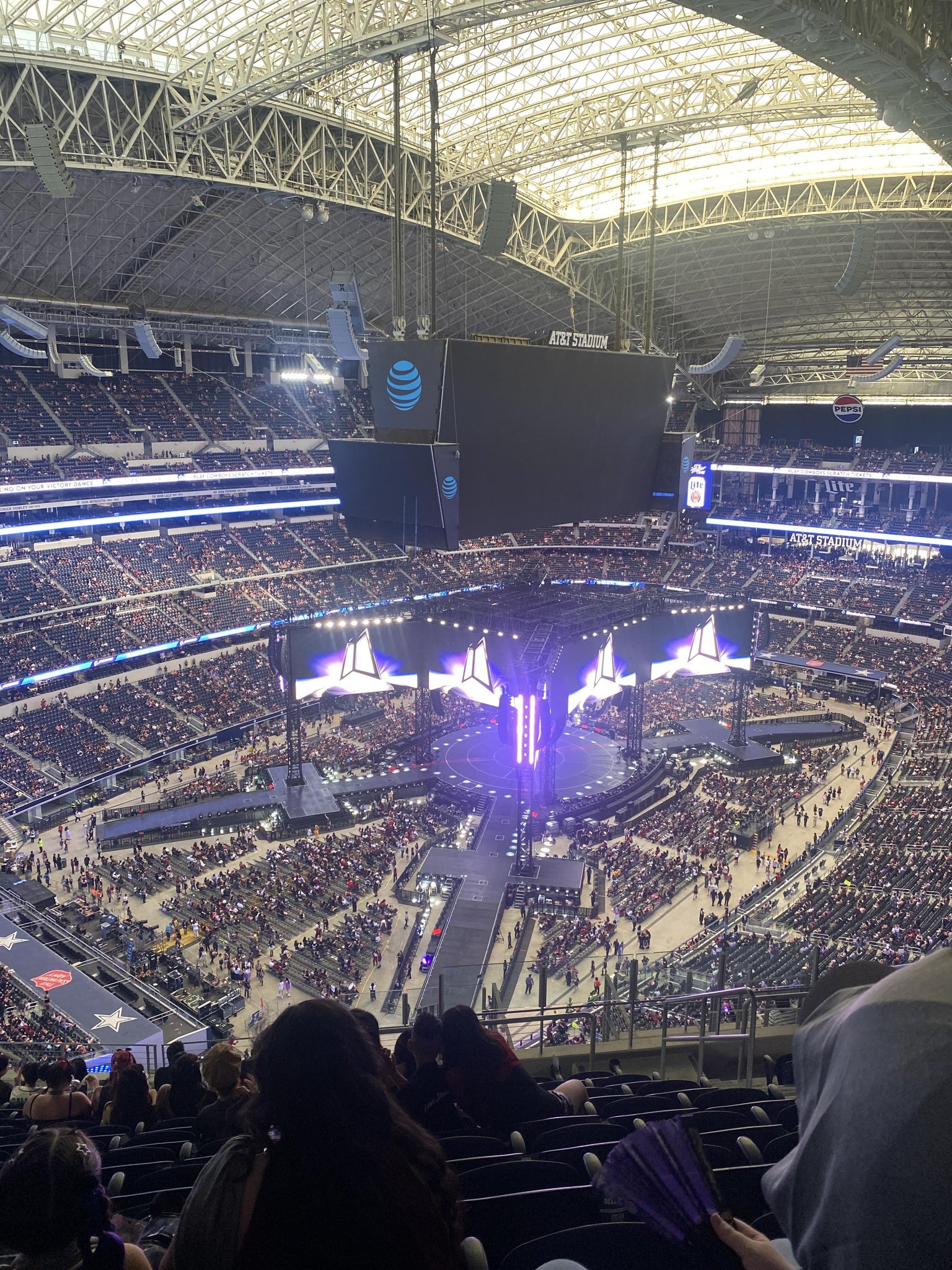 Real Fan View taken from Section 451 at AT&T Stadium by Anna P