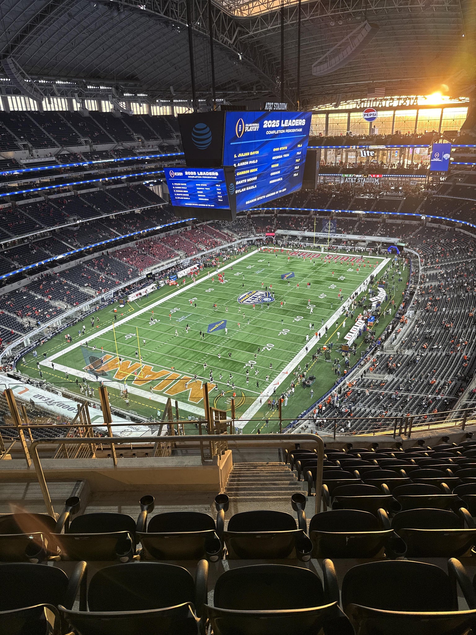 Real Fan View taken from Section 452 at AT&T Stadium by Sean M