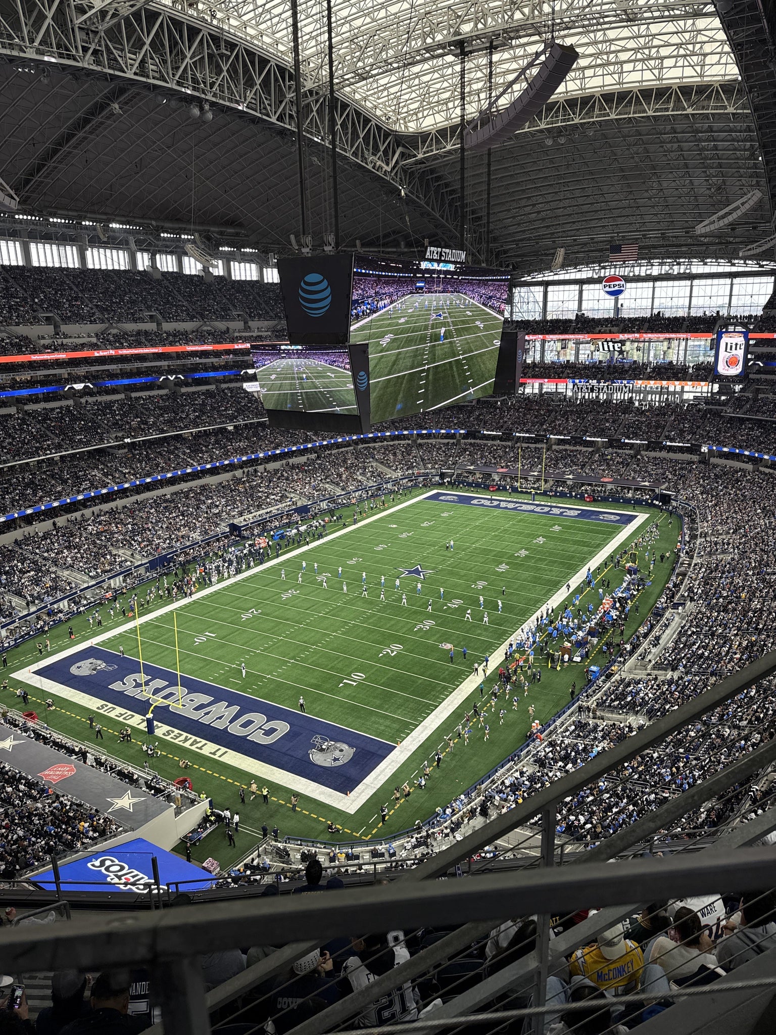 Real Fan View taken from Section 452 at AT&T Stadium by Darrell W