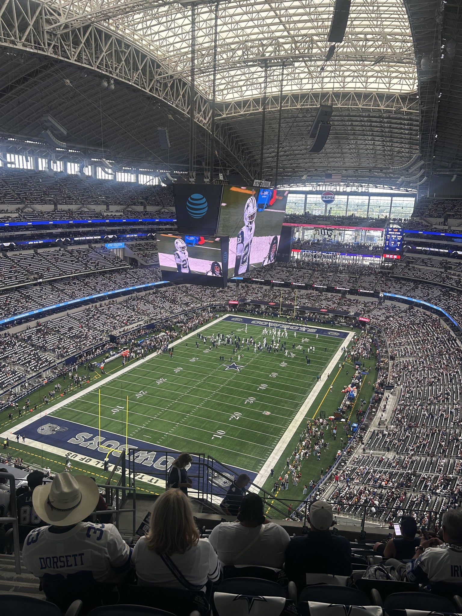 Real Fan View taken from Section 453 at AT&T Stadium by Melissa S