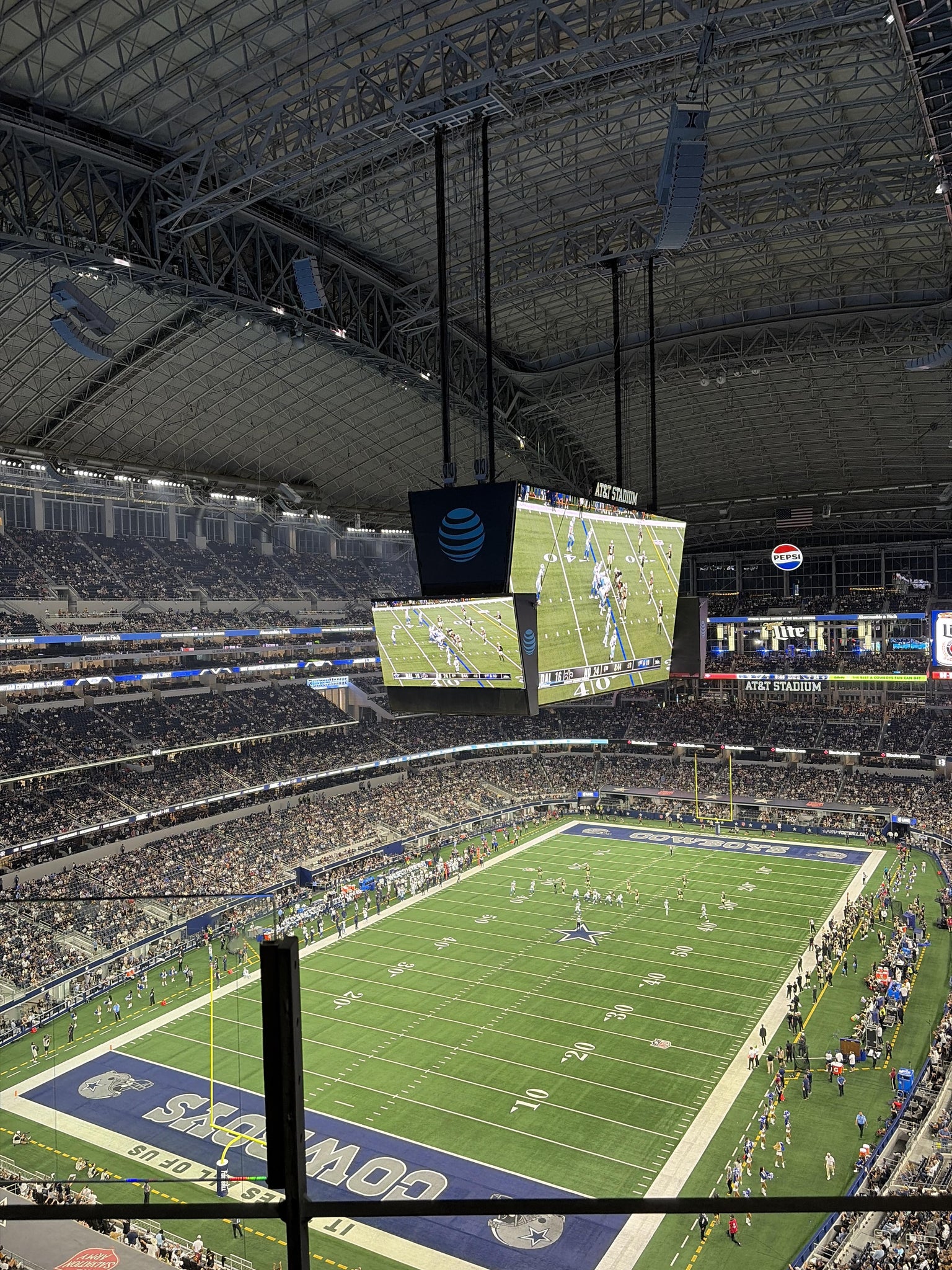 Real Fan View taken from Section 453 at AT&T Stadium by Victoria L