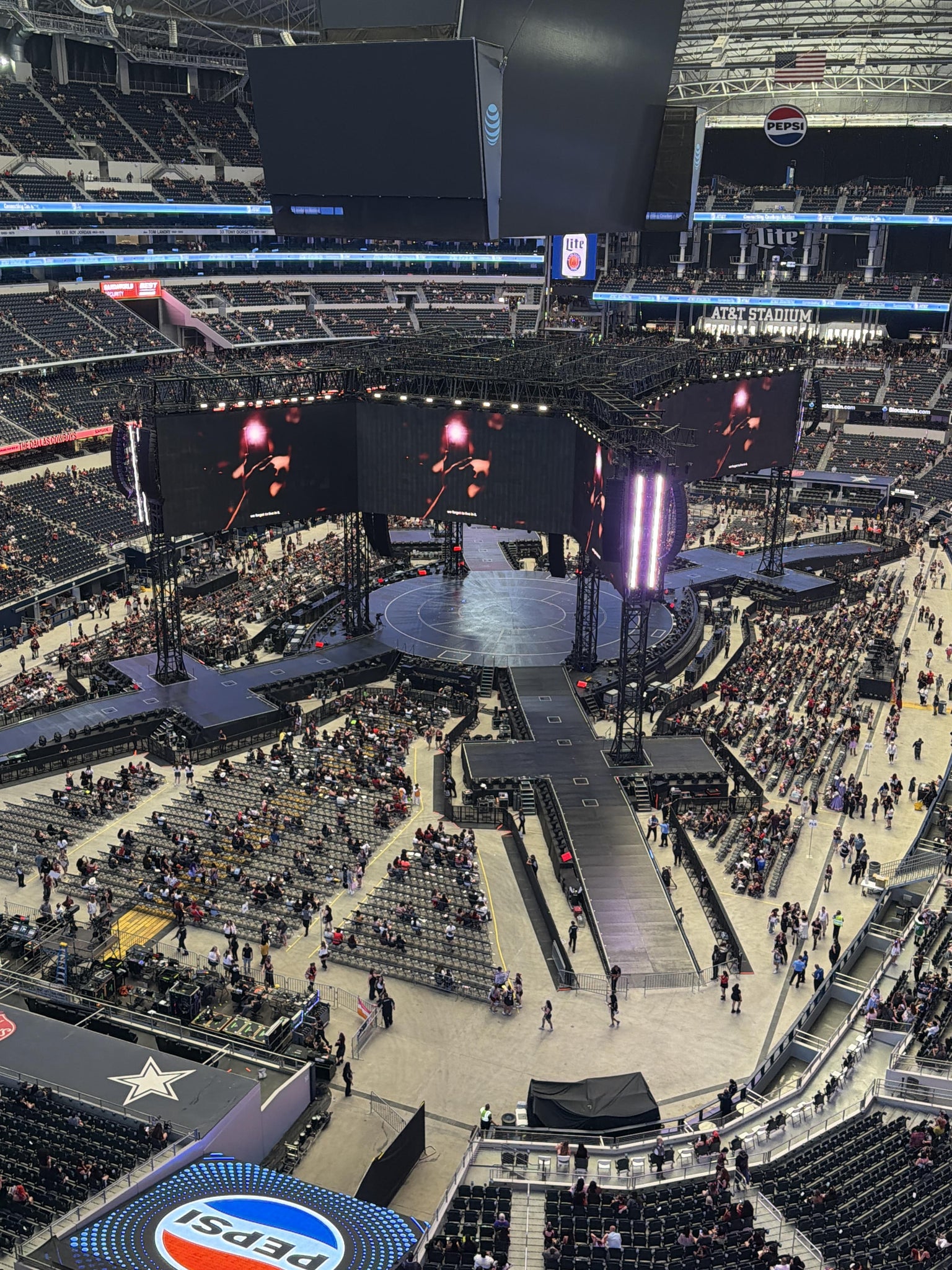 Real Fan View taken from Section 454 at AT&T Stadium by Alberto G