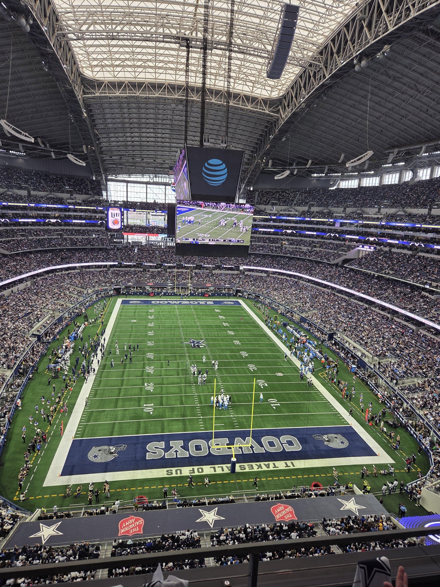 Real Fan View taken from Section 459 at AT&T Stadium by Tammy H