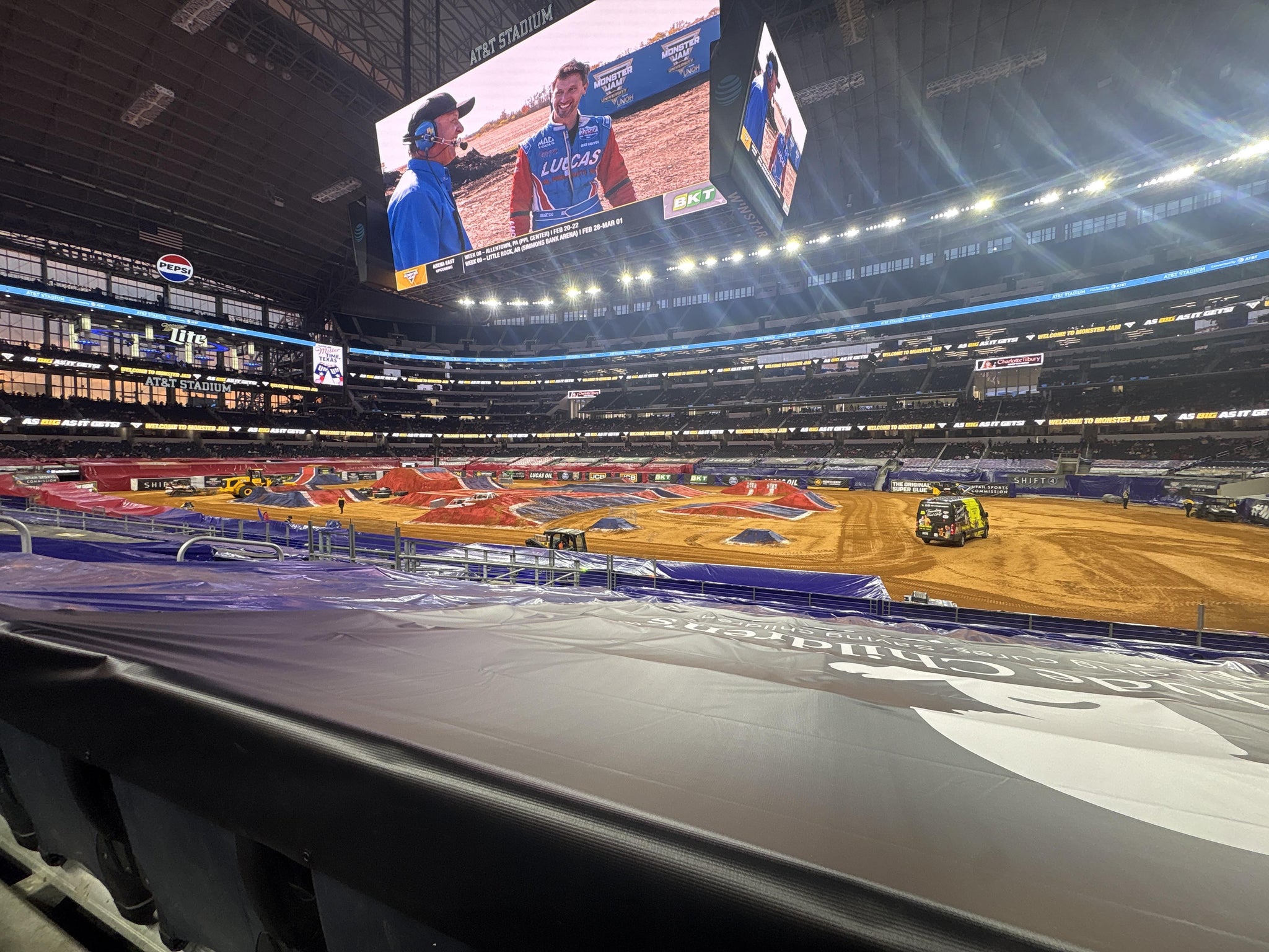 Real Fan View taken from Section C 107 at AT&T Stadium by Jordan G