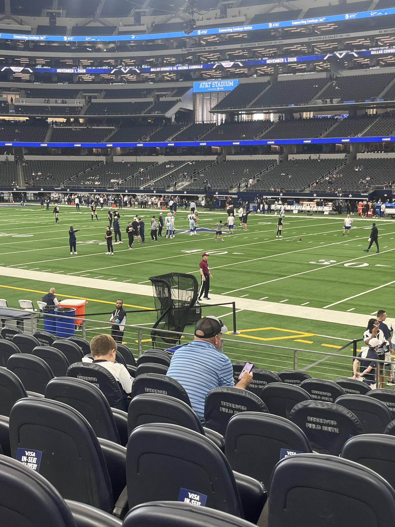 Real Fan View taken from Section C 108 at AT&T Stadium by Tracy B