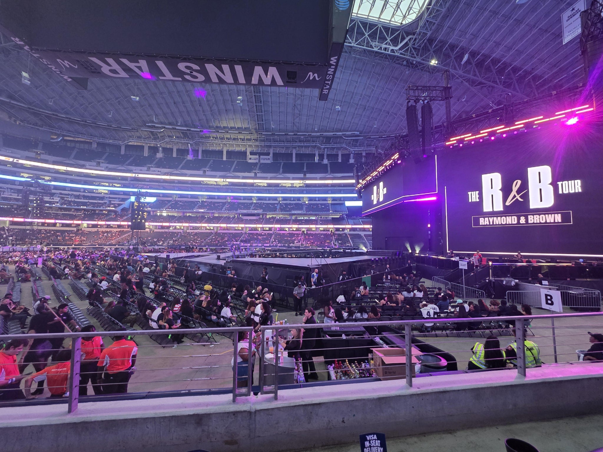 Real Fan View taken from Section C 109 at AT&T Stadium by Derrick S