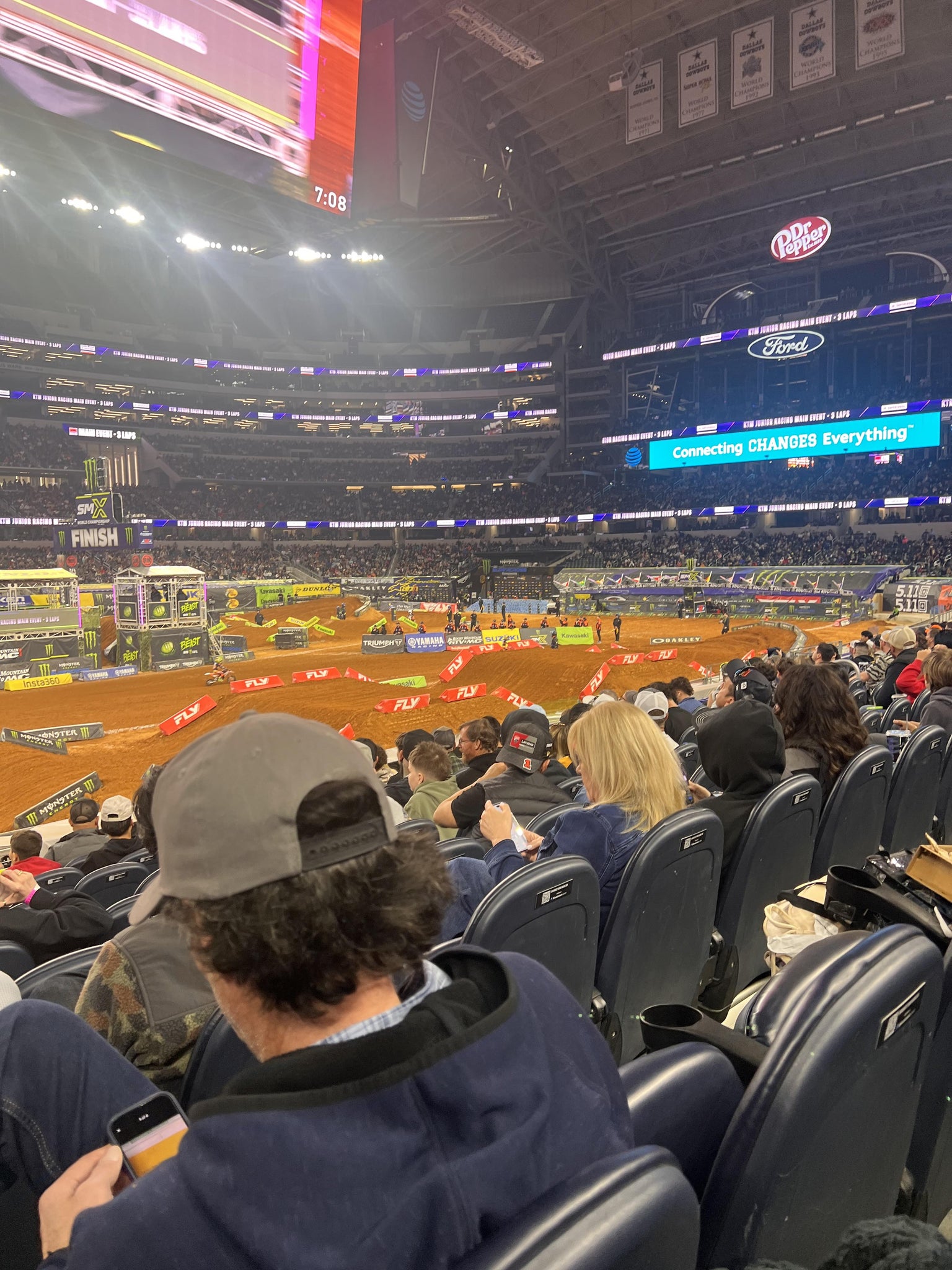 Real Fan View taken from Section C 112 at AT&T Stadium by Melissa B