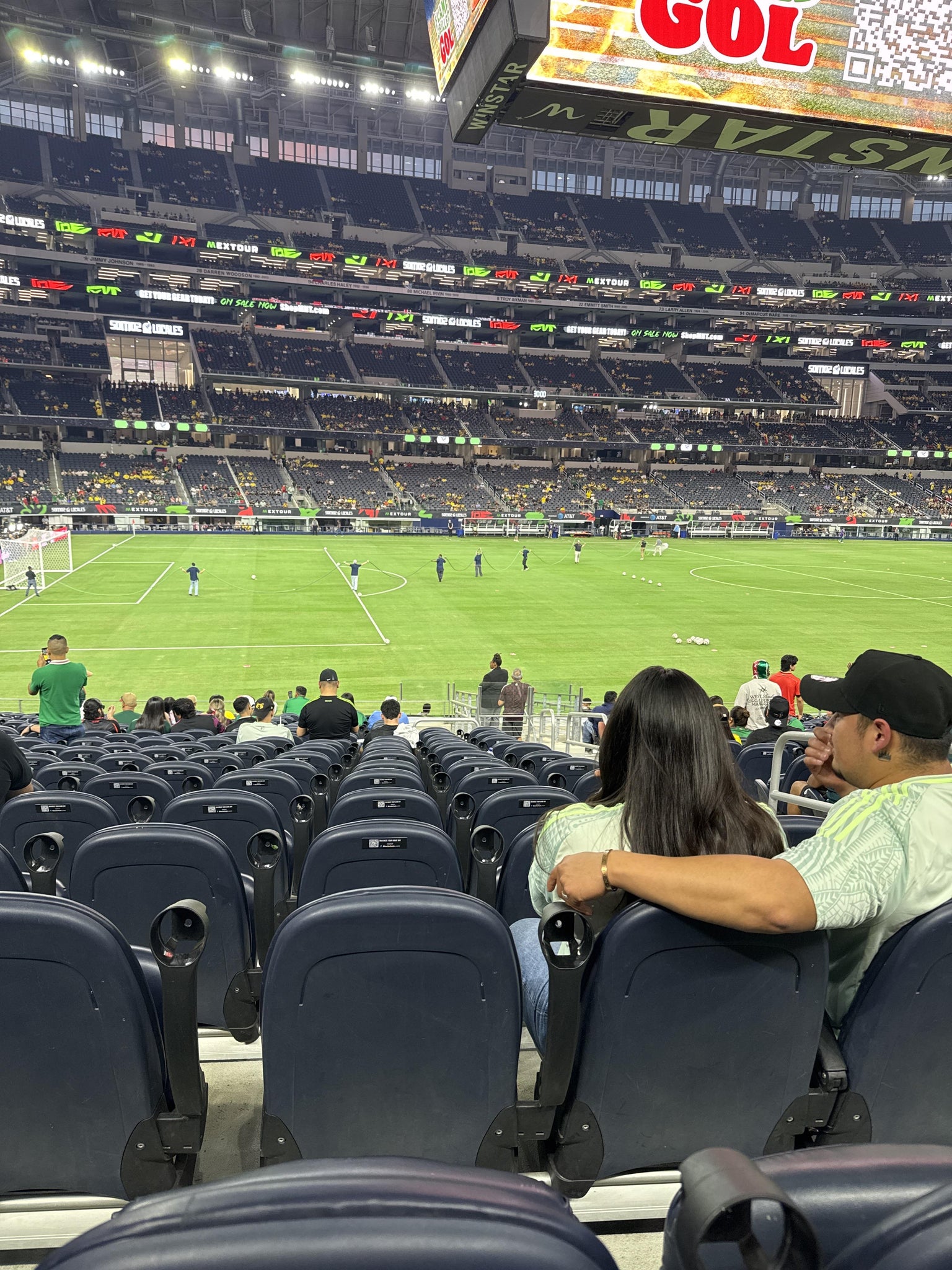 Real Fan View taken from Section C 114 at AT&T Stadium by Angie C