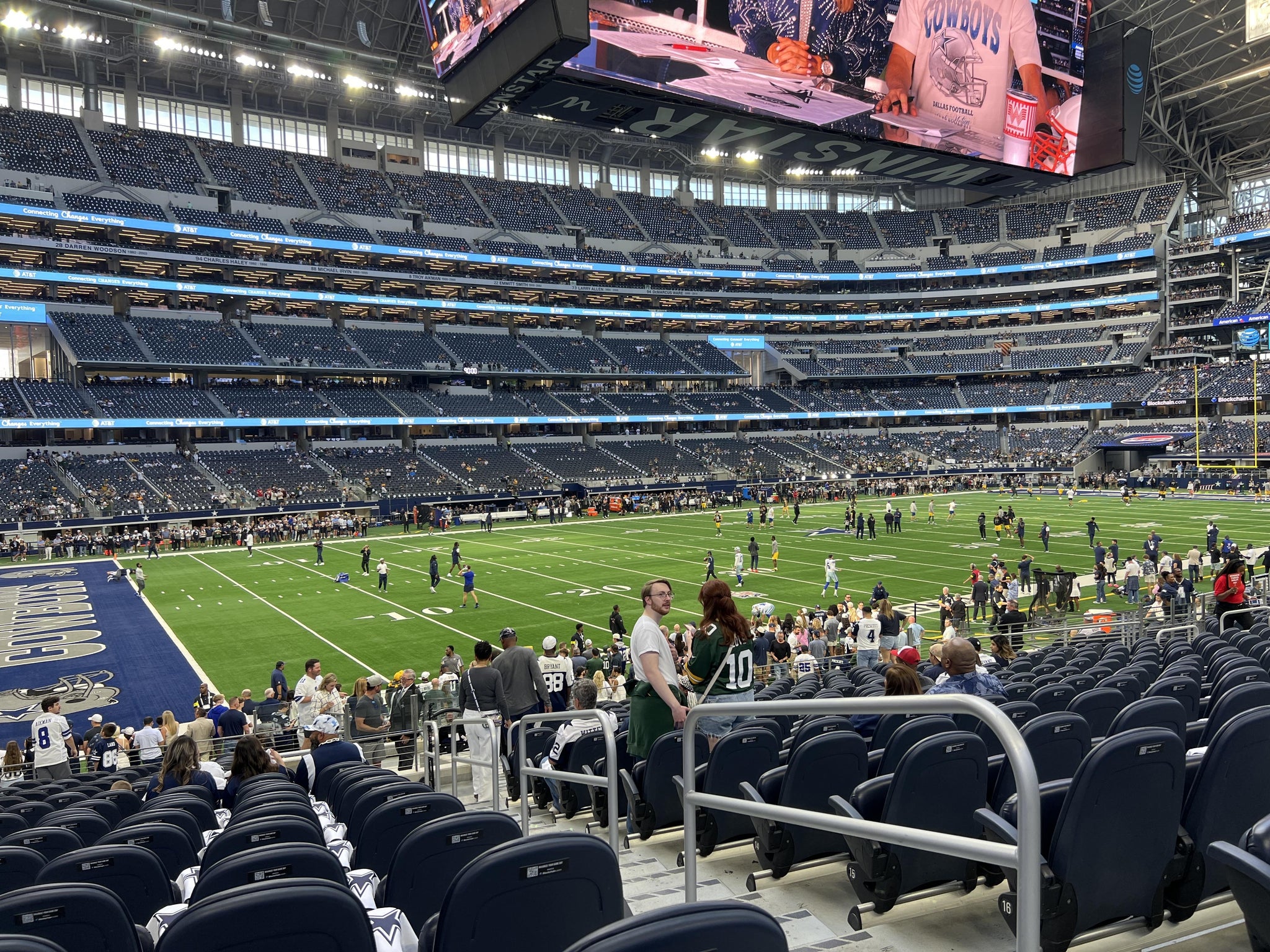 Real Fan View taken from Section C 115 at AT&T Stadium by Carl P