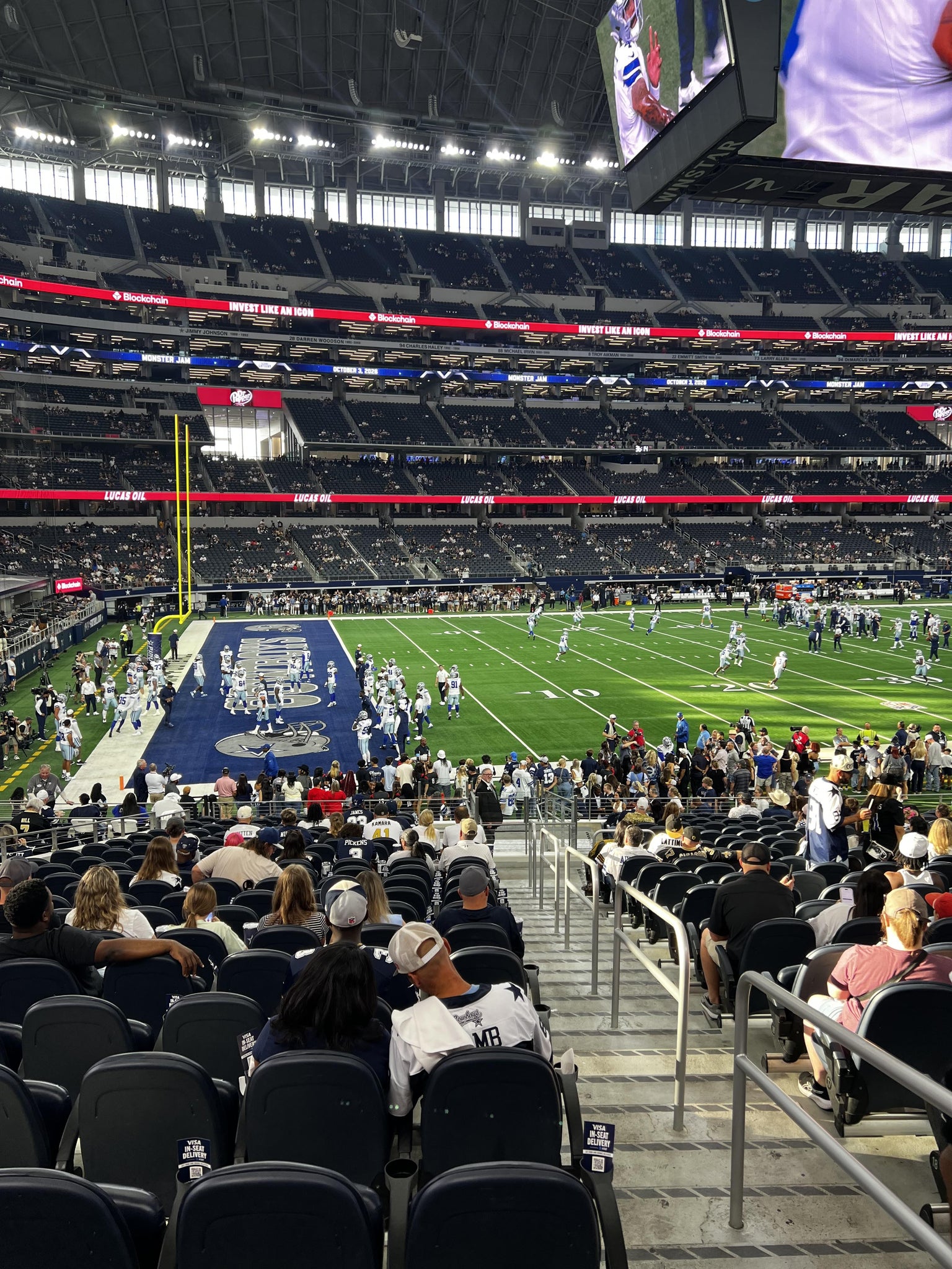 Real Fan View taken from Section C 115 at AT&T Stadium by Leon L