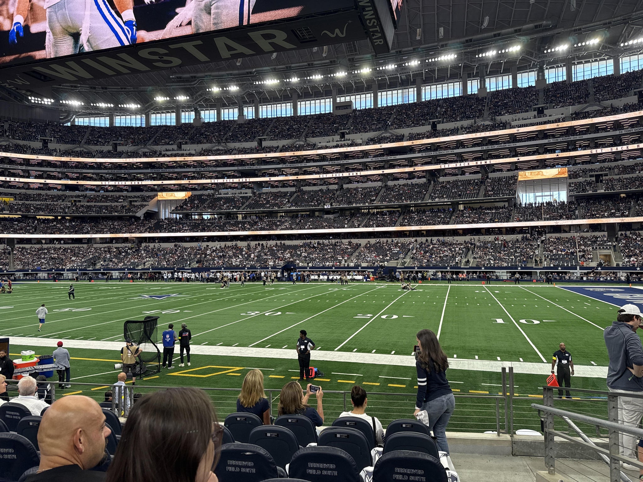 Real Fan View taken from Section C 133 at AT&T Stadium by Greg B