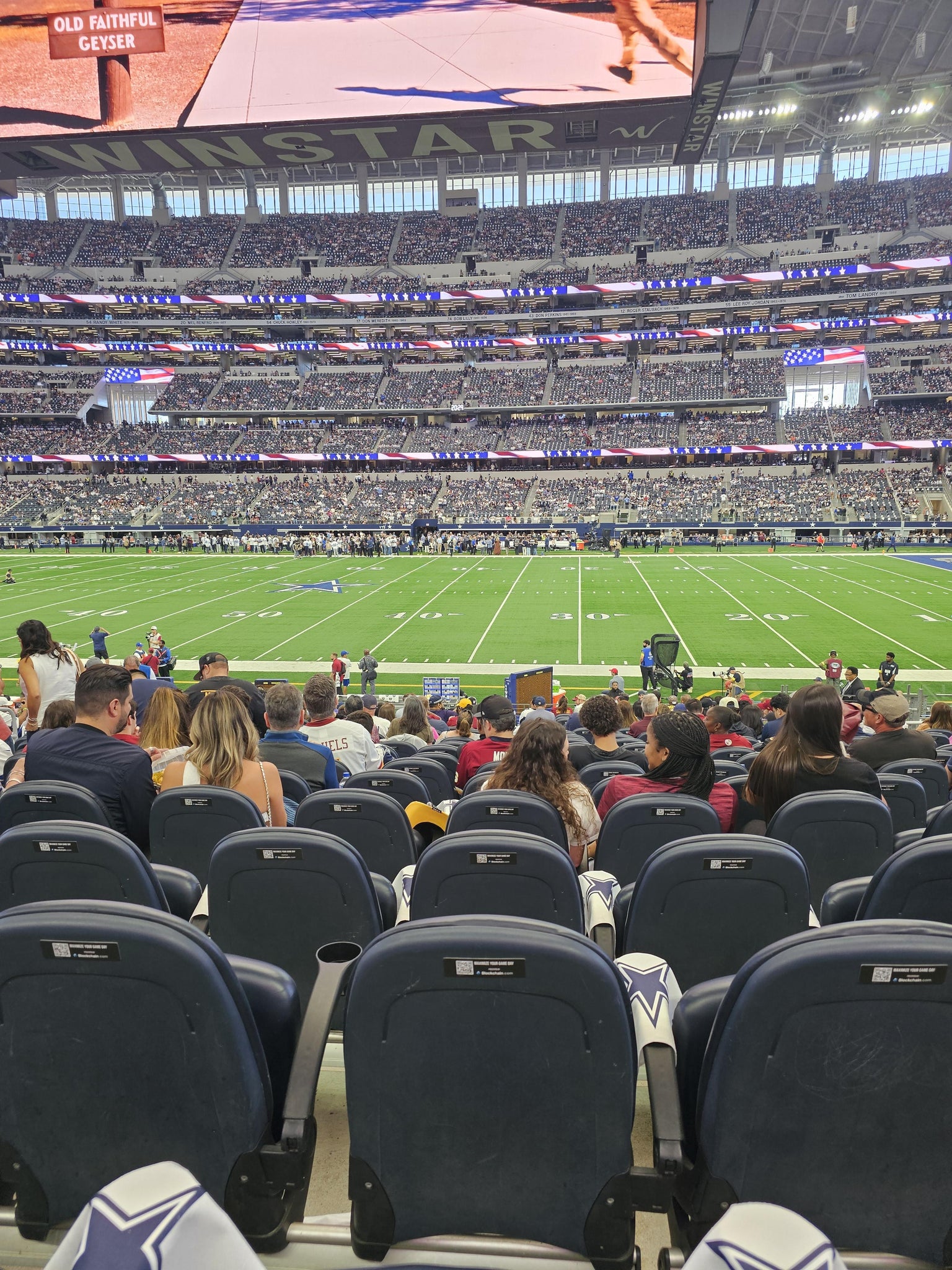 Real Fan View taken from Section C 134 at AT&T Stadium by John F