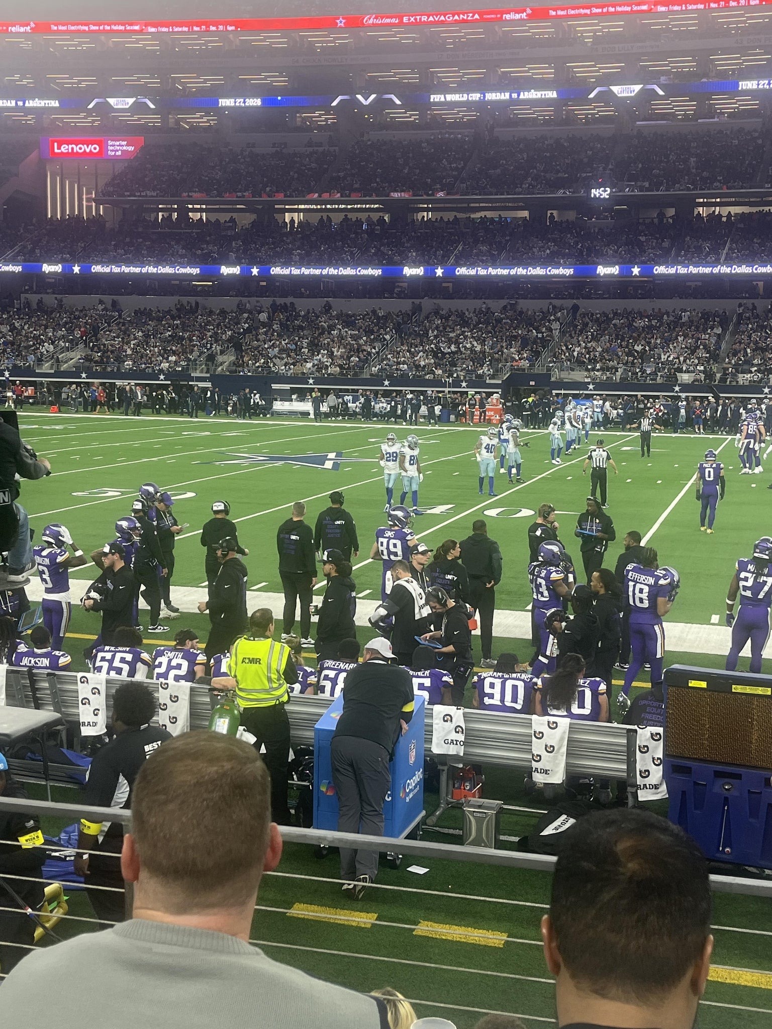Real Fan View taken from Section C 134 at AT&T Stadium by Michael A