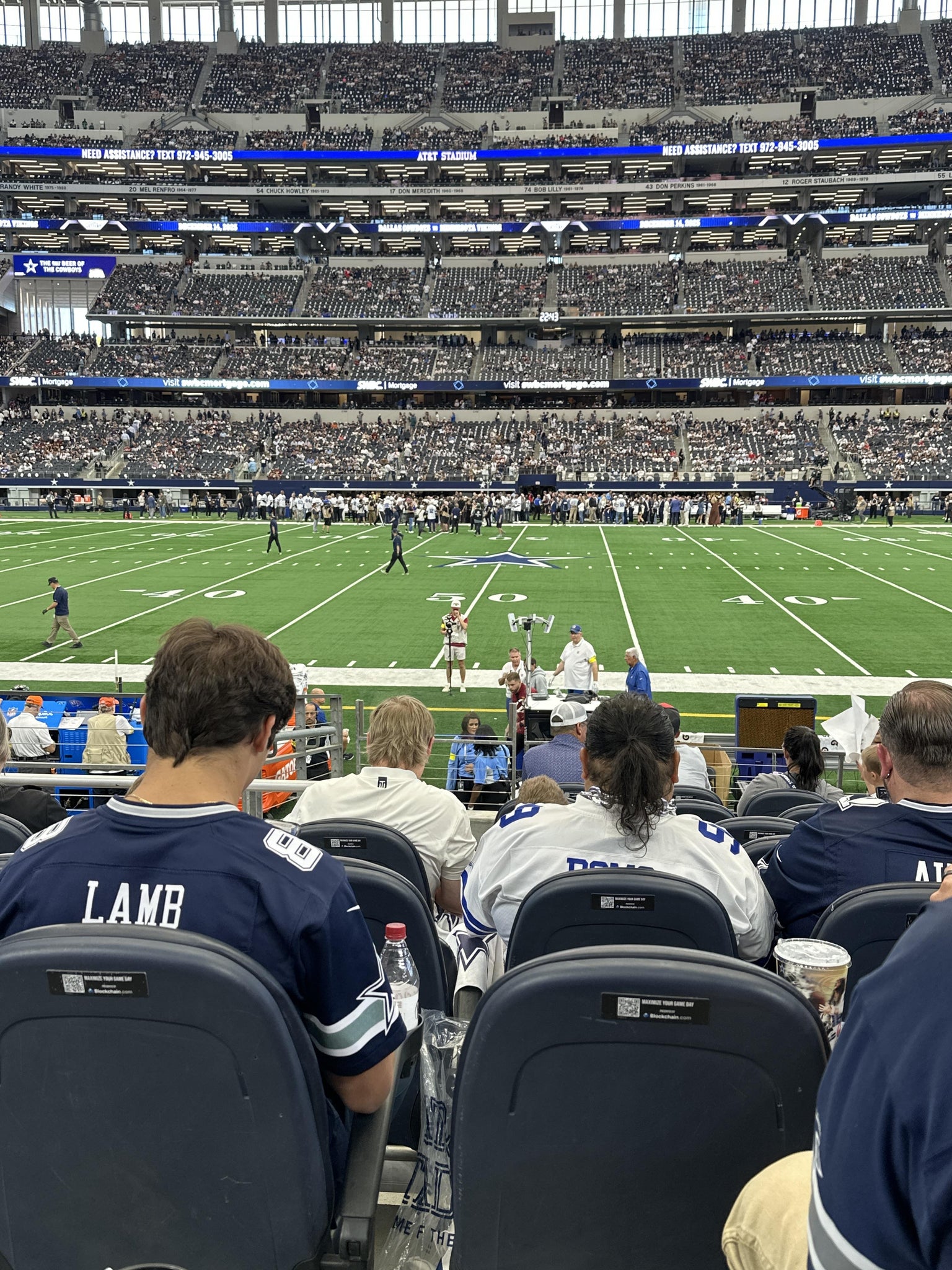 Real Fan View taken from Section C 135 at AT&T Stadium by Melanie S