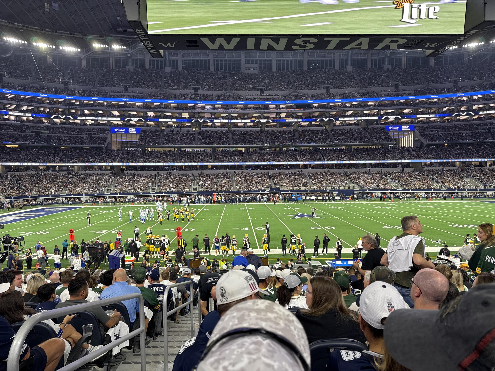 Real Fan View taken from Section C 136 at AT&T Stadium by Leonard C
