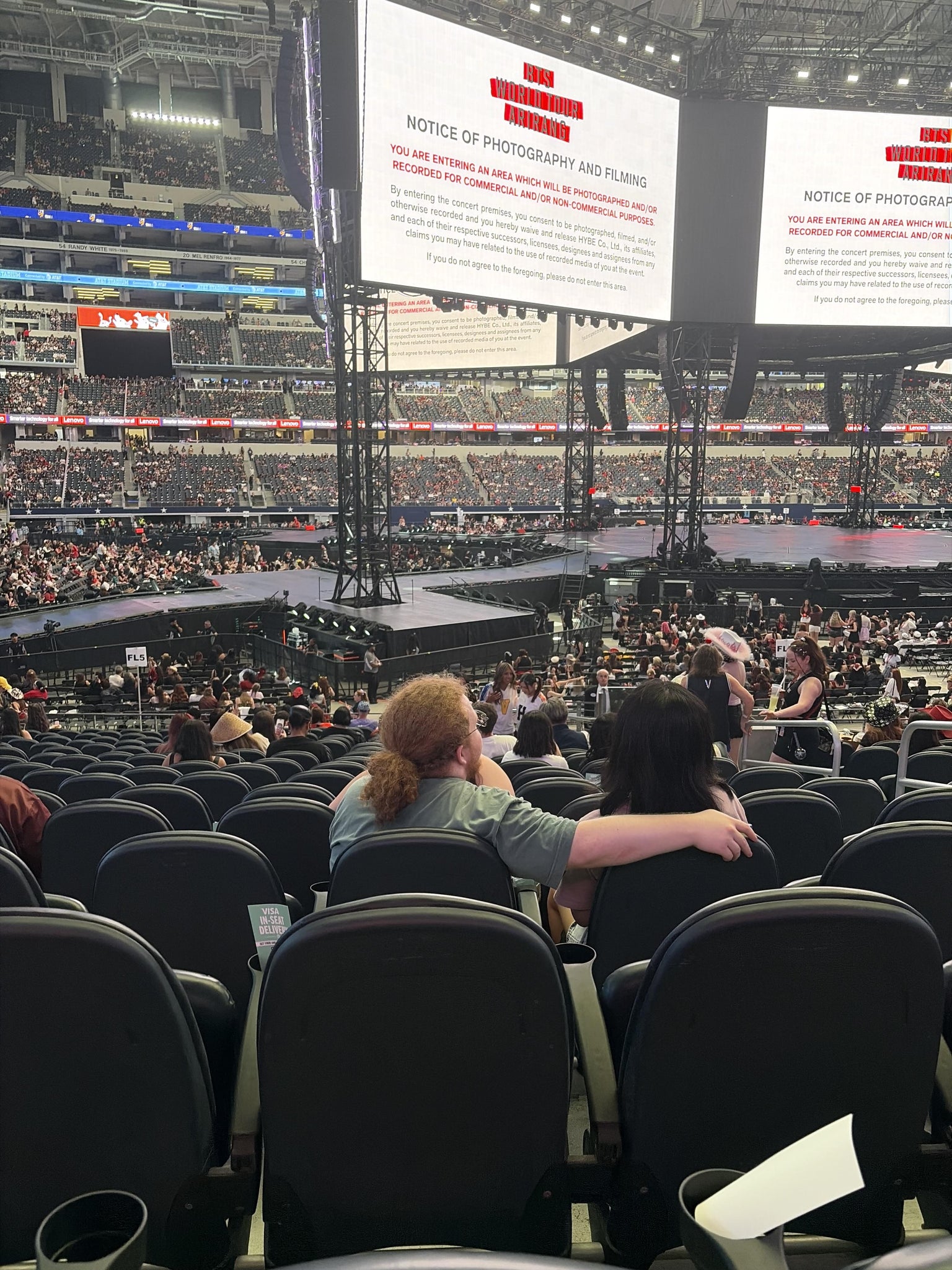 Real Fan View taken from Section C 138 at AT&T Stadium by Yuri C