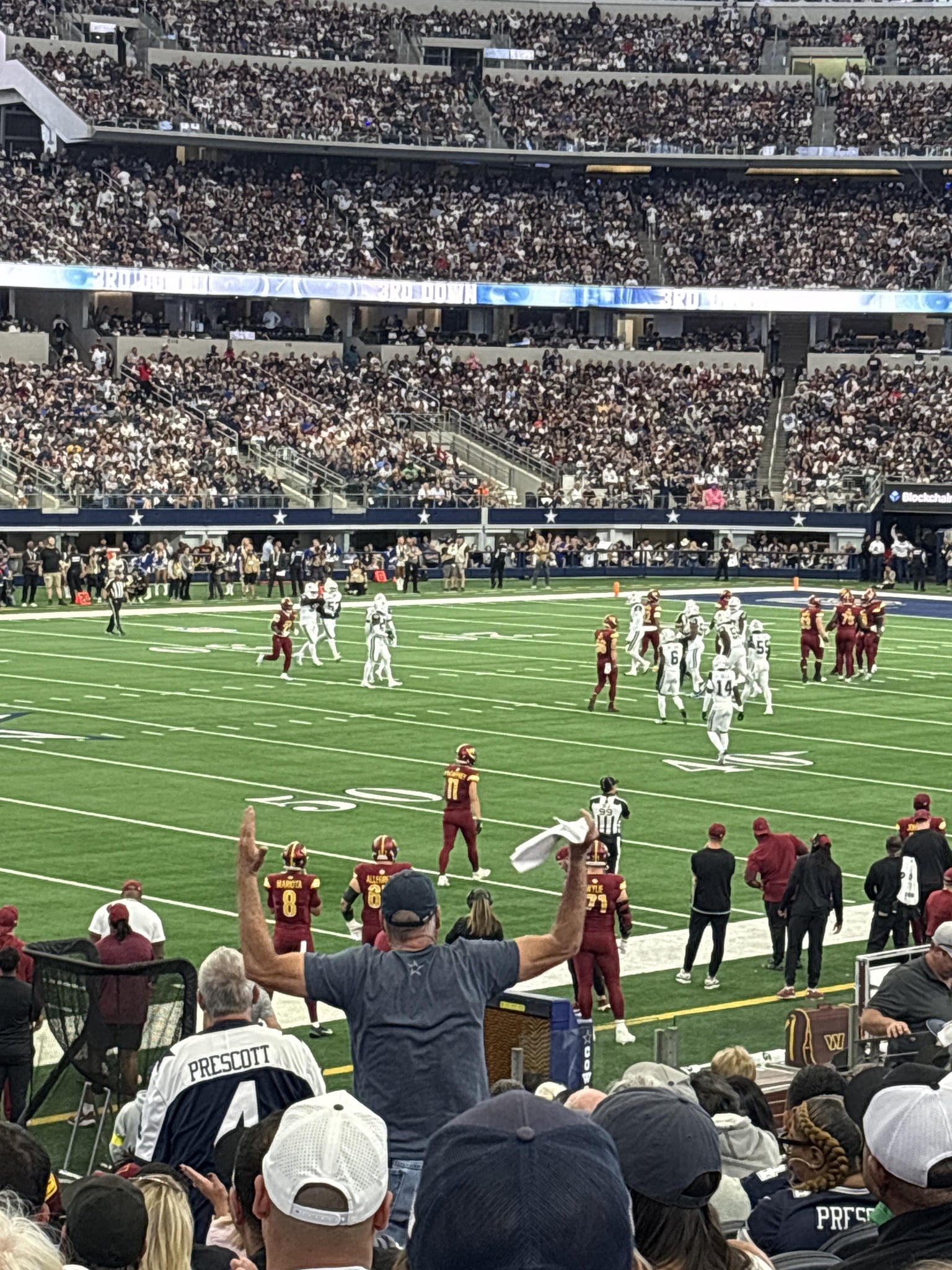 Real Fan View taken from Section C 139 at AT&T Stadium by Frances B