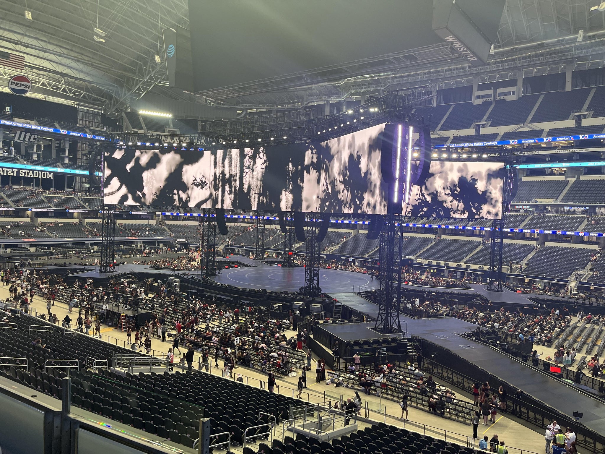 Real Fan View taken from Section C 206 at AT&T Stadium by Vanessa H