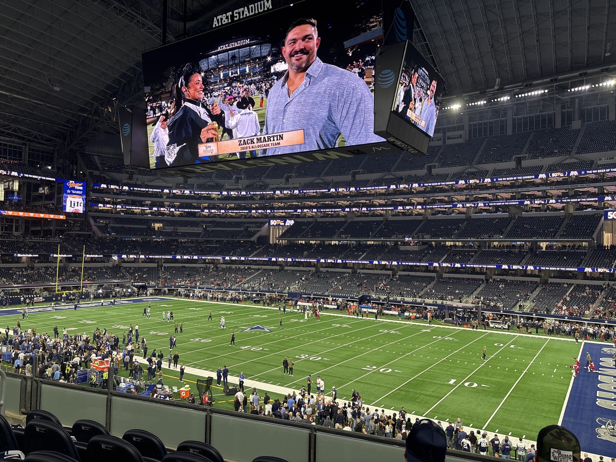 Real Fan View taken from Section C 206 at AT&T Stadium by Lark L
