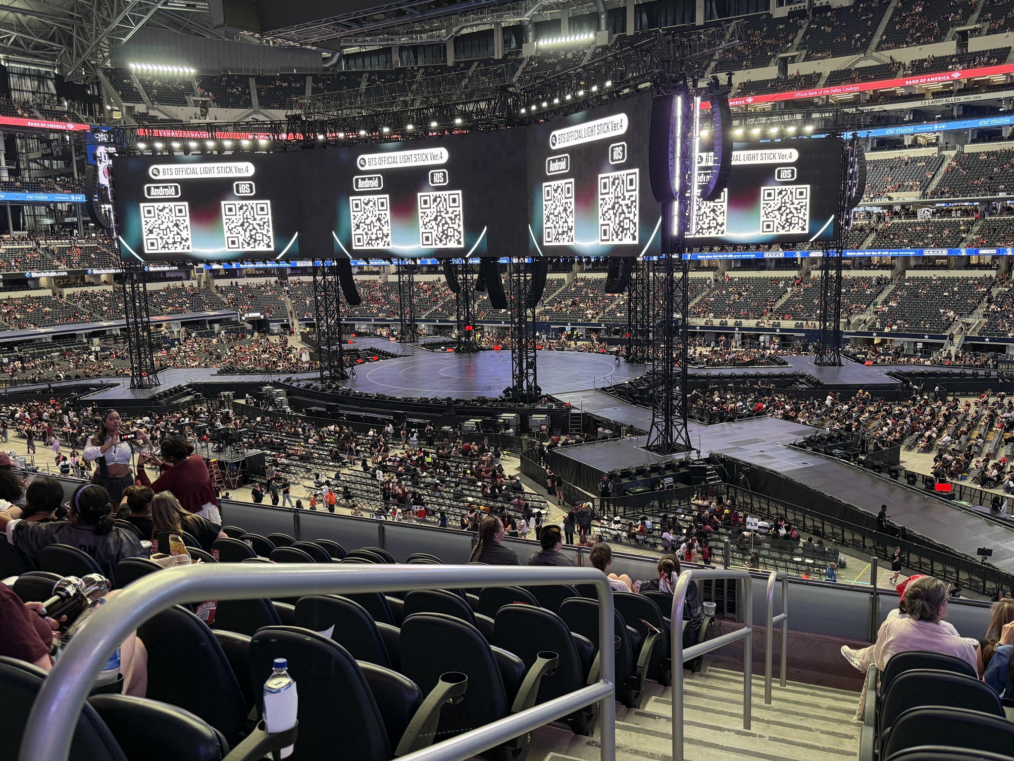 Real Fan View taken from Section C 206 at AT&T Stadium by Christine B