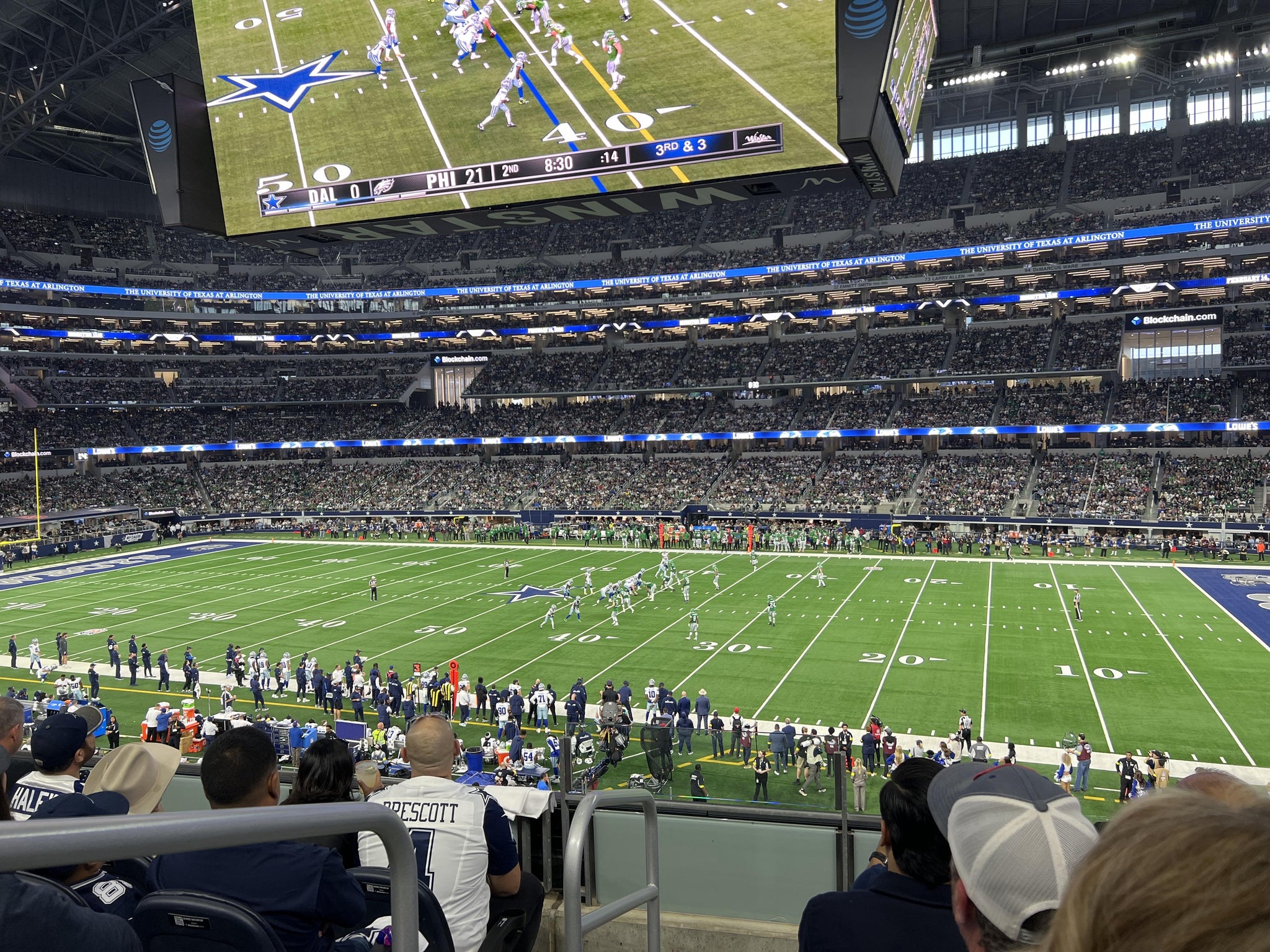 Real Fan View taken from Section C 207 at AT&T Stadium by Jerry H