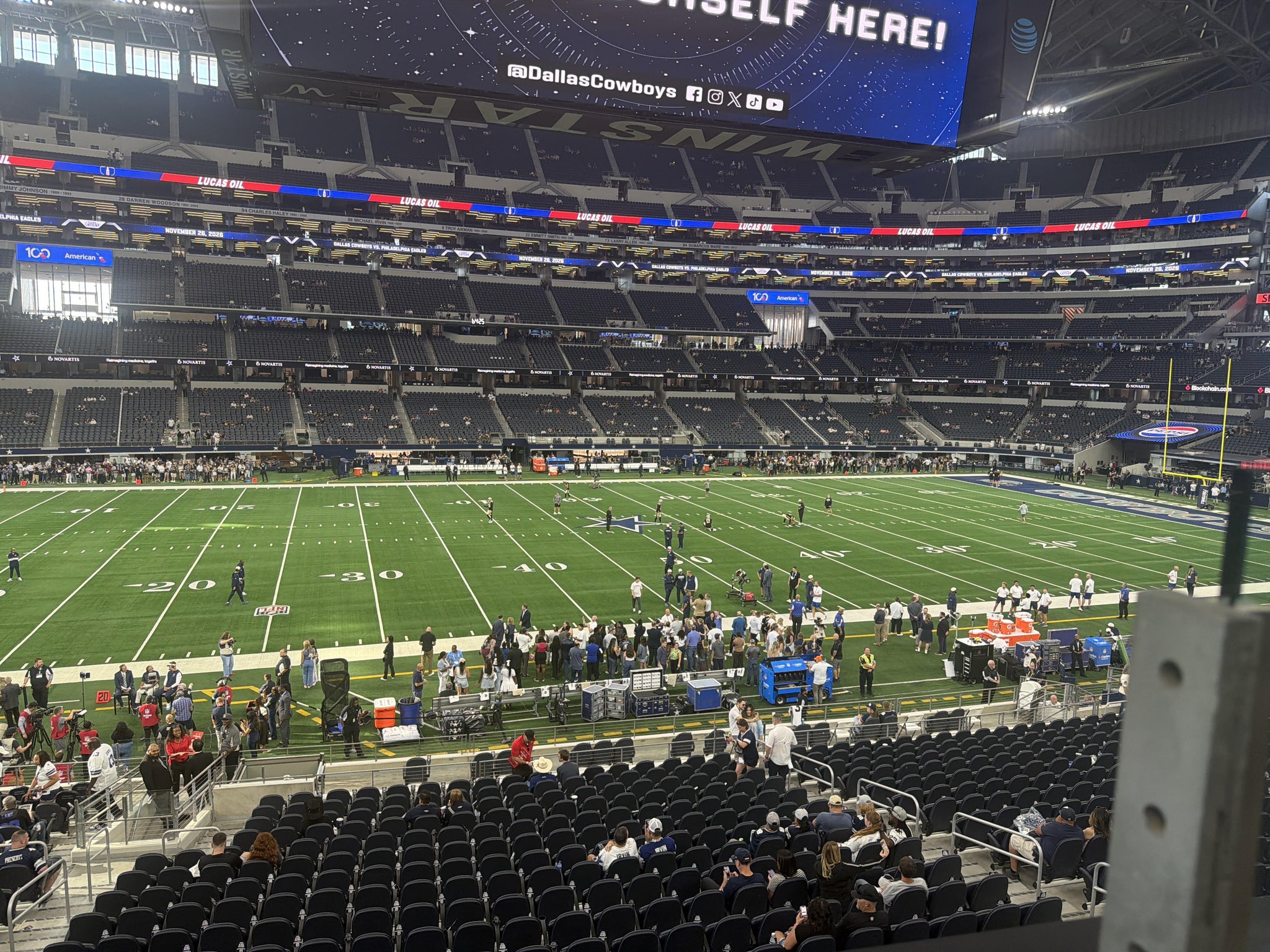 Real Fan View taken from Section C 212 at AT&T Stadium by Brent L