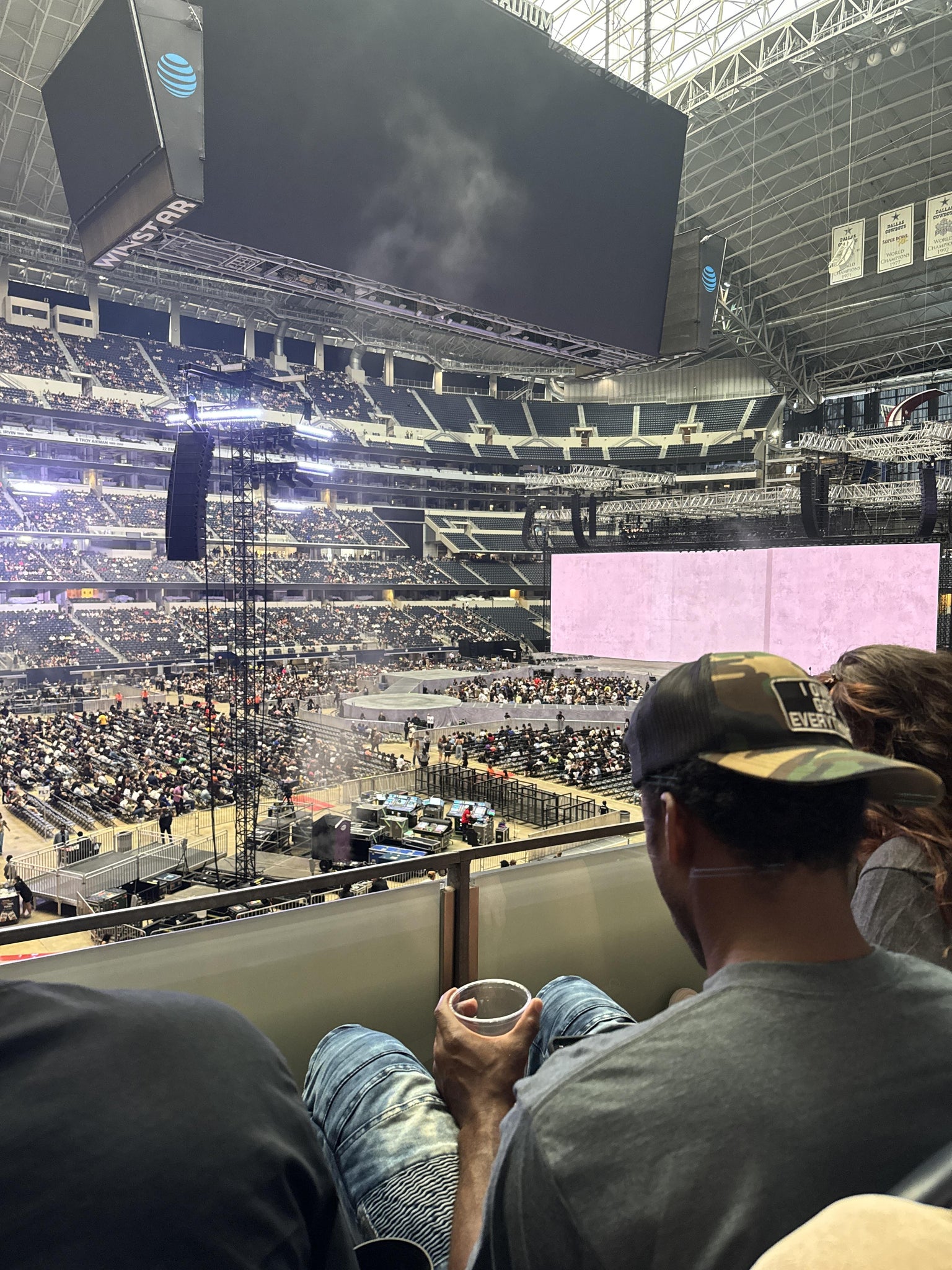 Real Fan View taken from Section C 214 at AT&T Stadium by Anonymous User
