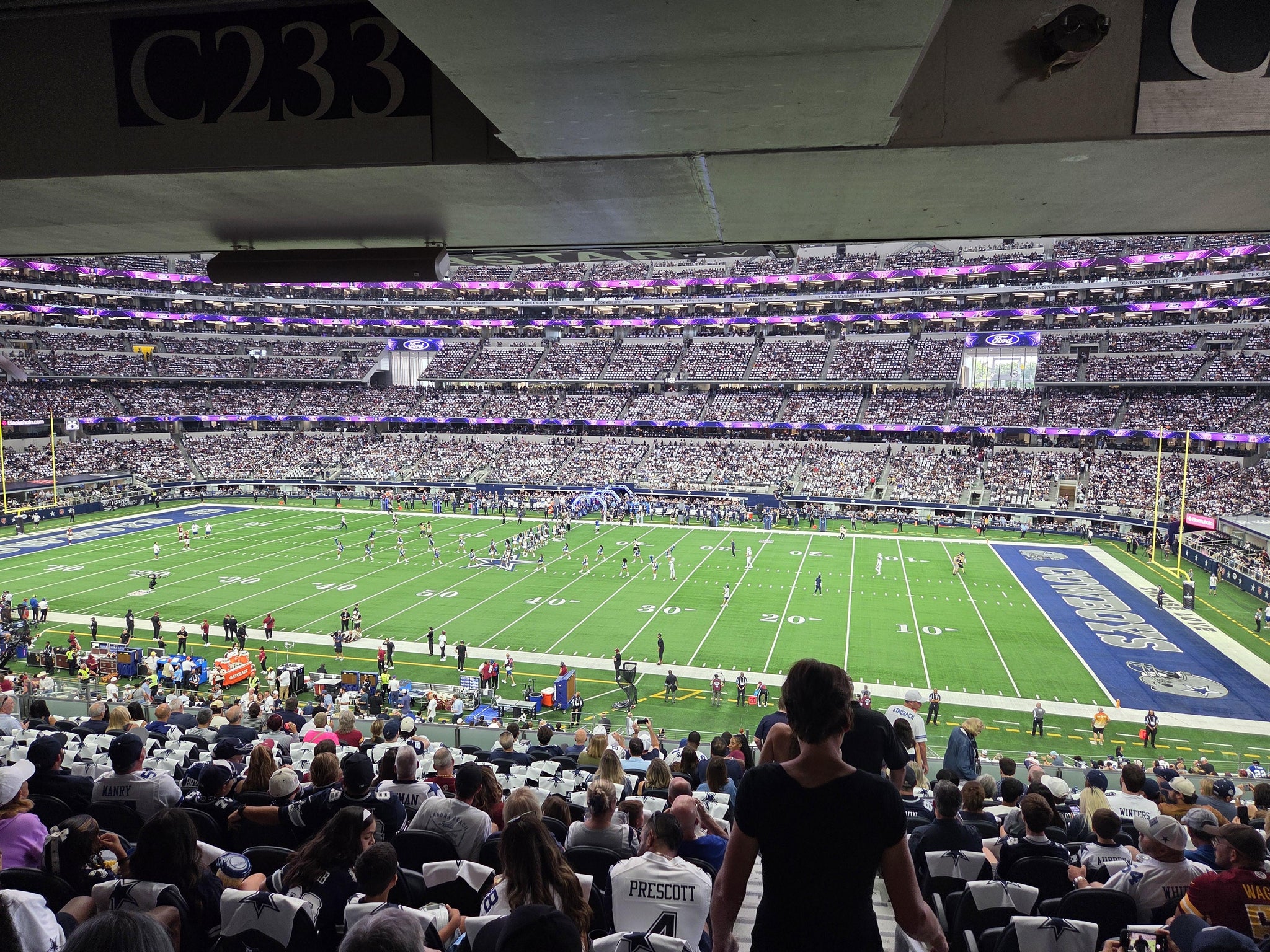 Real Fan View taken from Section C 231 at AT&T Stadium by Walter J