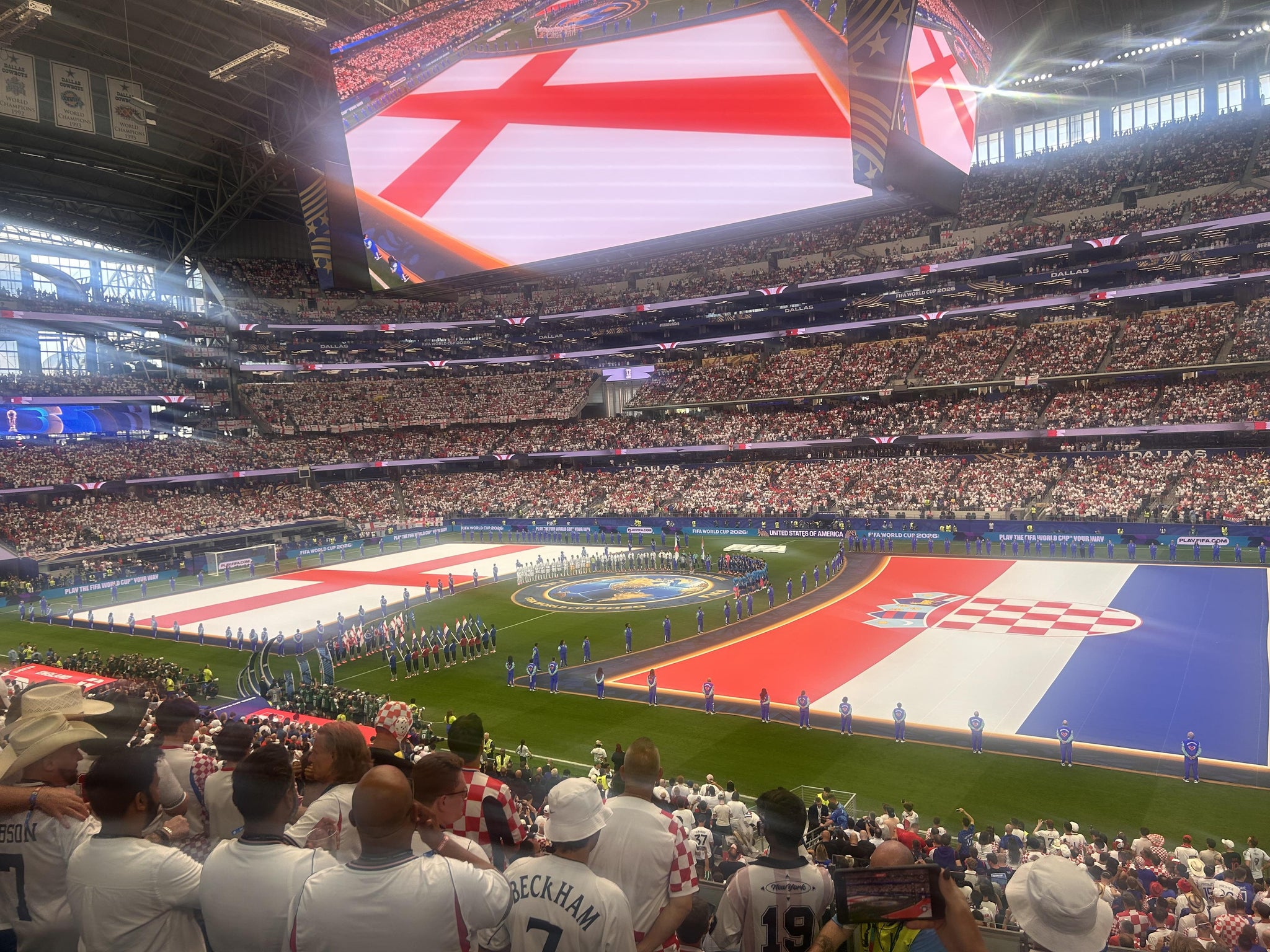 Real Fan View taken from Section C 231 at AT&T Stadium by Daniel L