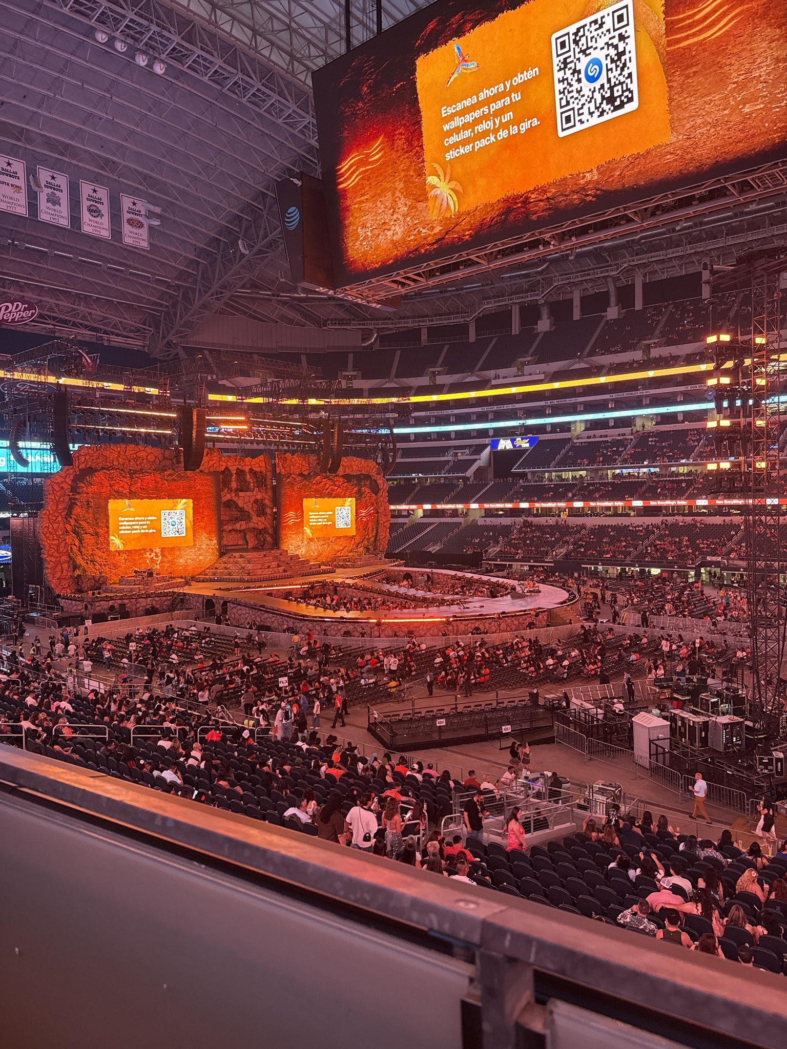 Vue réelle des fans prise de la Section C 232 au site AT&T Stadium par Jacob E