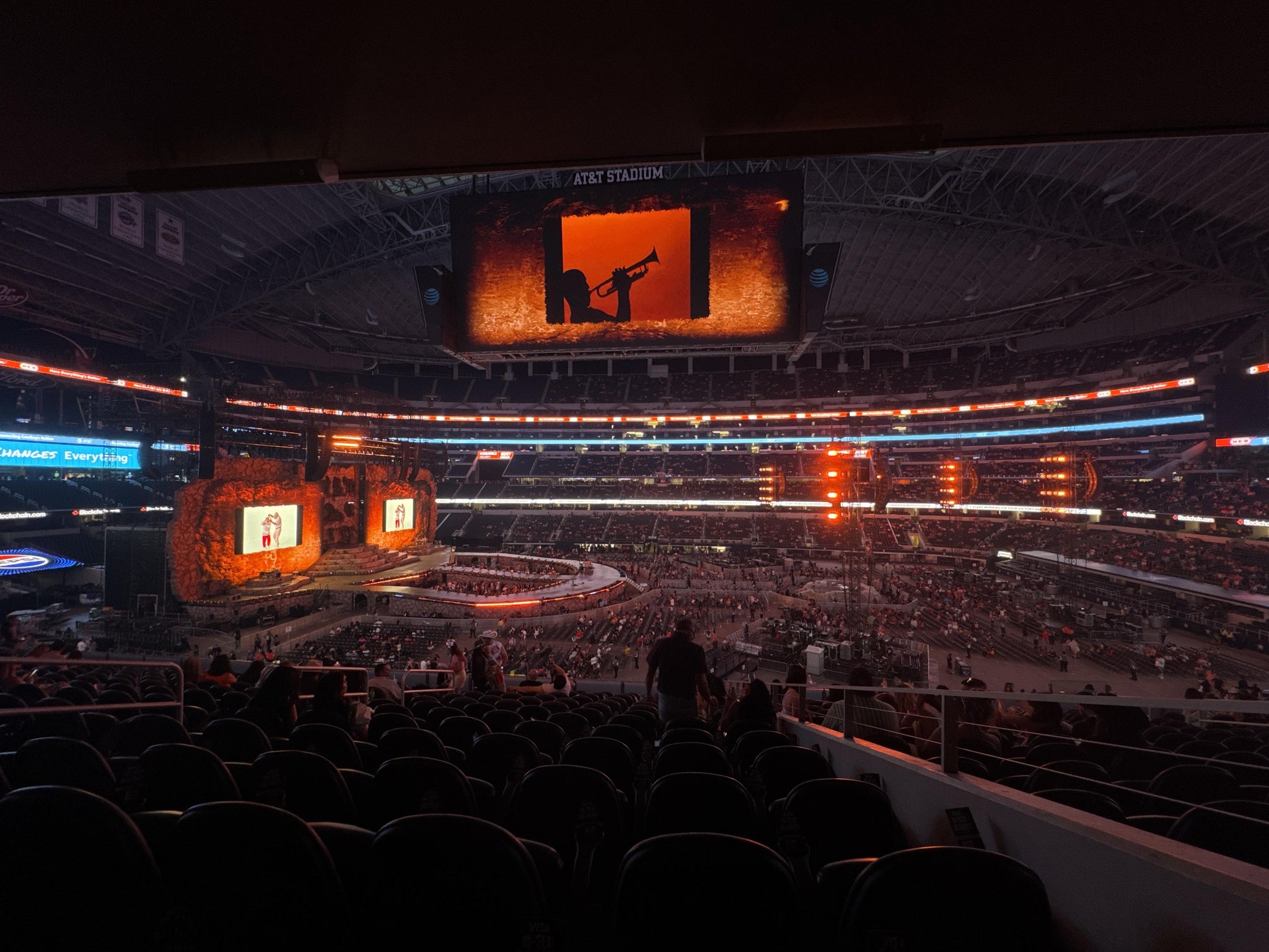 Real Fan View taken from Section C 235 at AT&T Stadium by Fany V