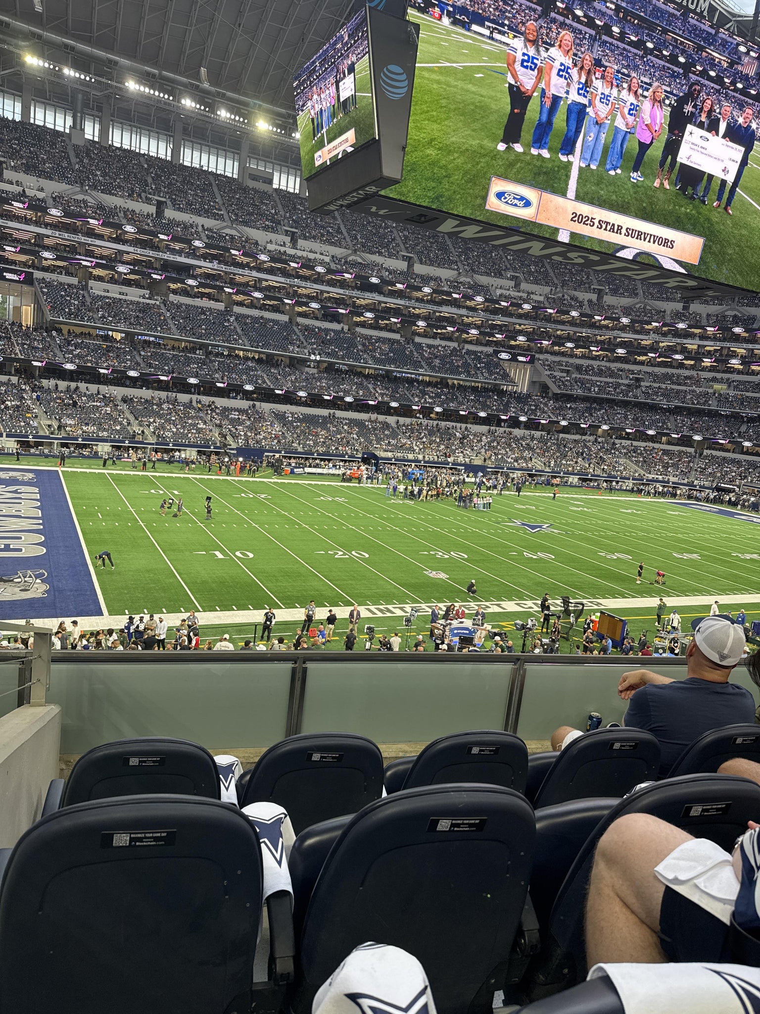 Real Fan View taken from Section C 239 at AT&T Stadium by Victor M