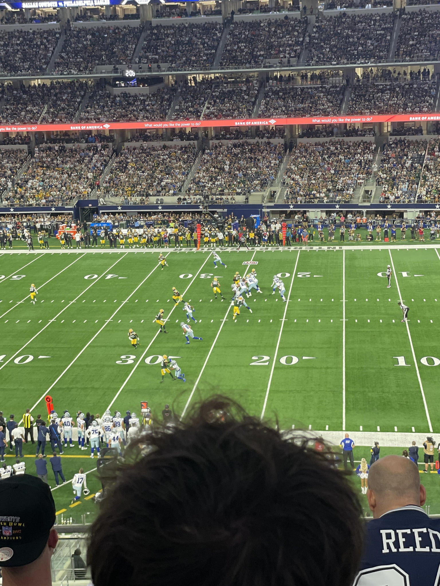 Real Fan View taken from Section C 308 at AT&T Stadium by Gayla H