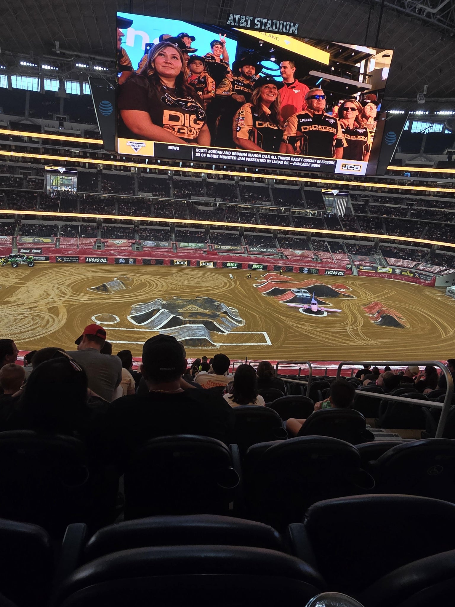 Real Fan View taken from Section C 312 at AT&T Stadium by Kellie E