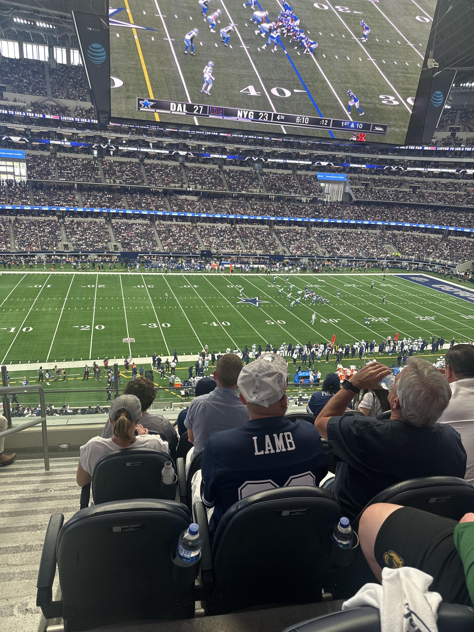 Real Fan View taken from Section C 312 at AT&T Stadium by Paul Z