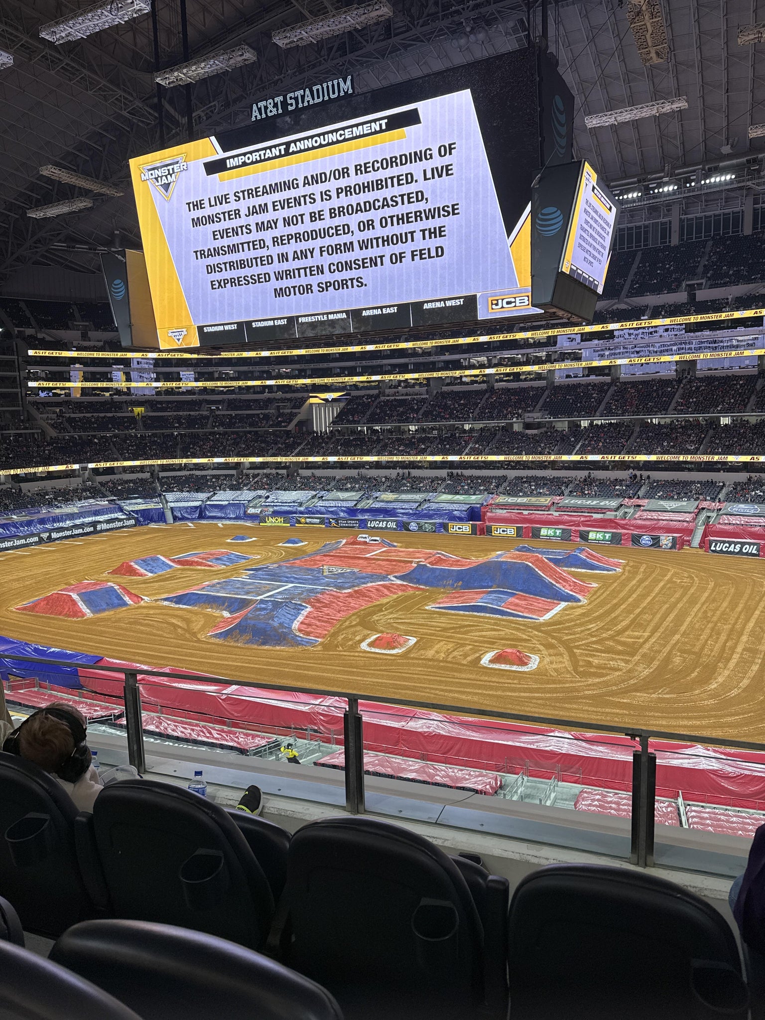 Real Fan View taken from Section C 332 at AT&T Stadium by Christopher H