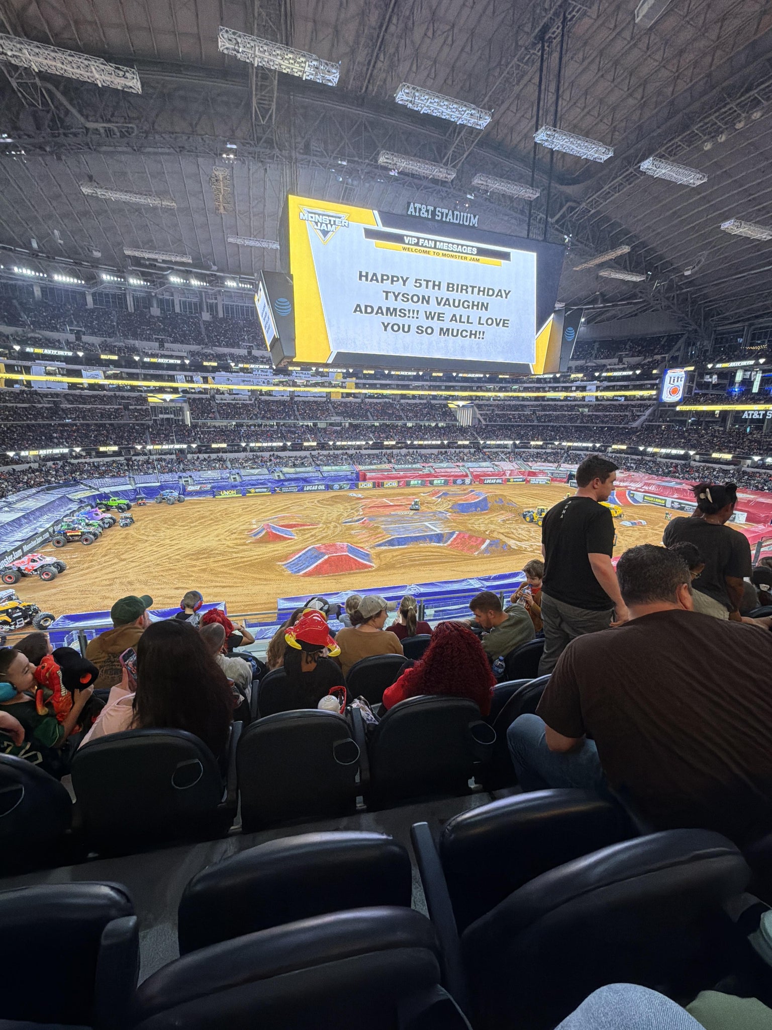 Real Fan View taken from Section C 338 at AT&T Stadium by Allen P