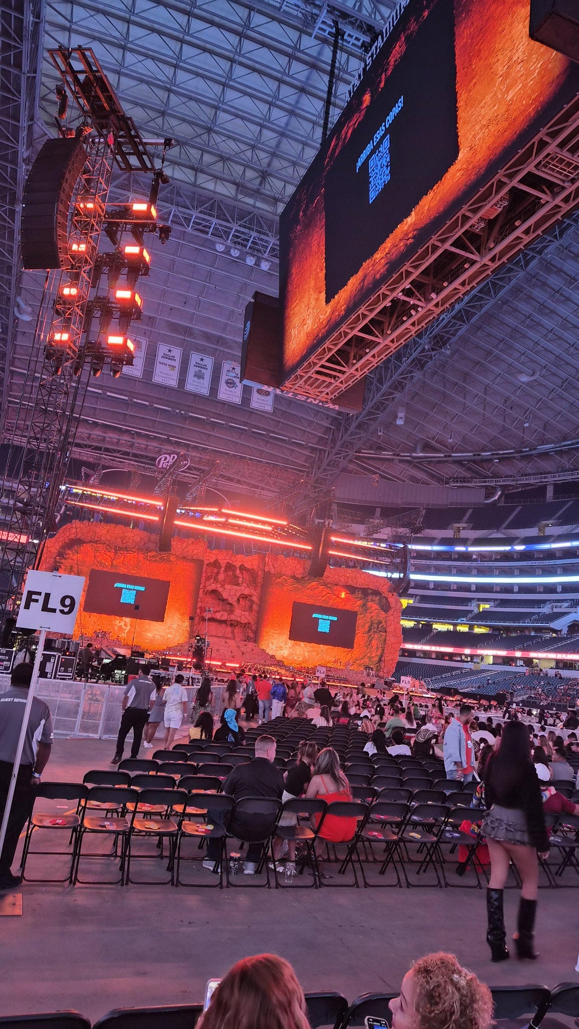 Vue réelle des fans prise de la Floor 13 au site AT&T Stadium par Luis miguel G