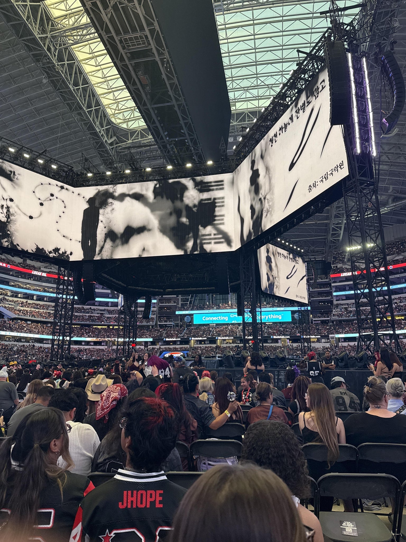 Vue réelle des fans prise de la Floor 14 au site AT&T Stadium par Renee K