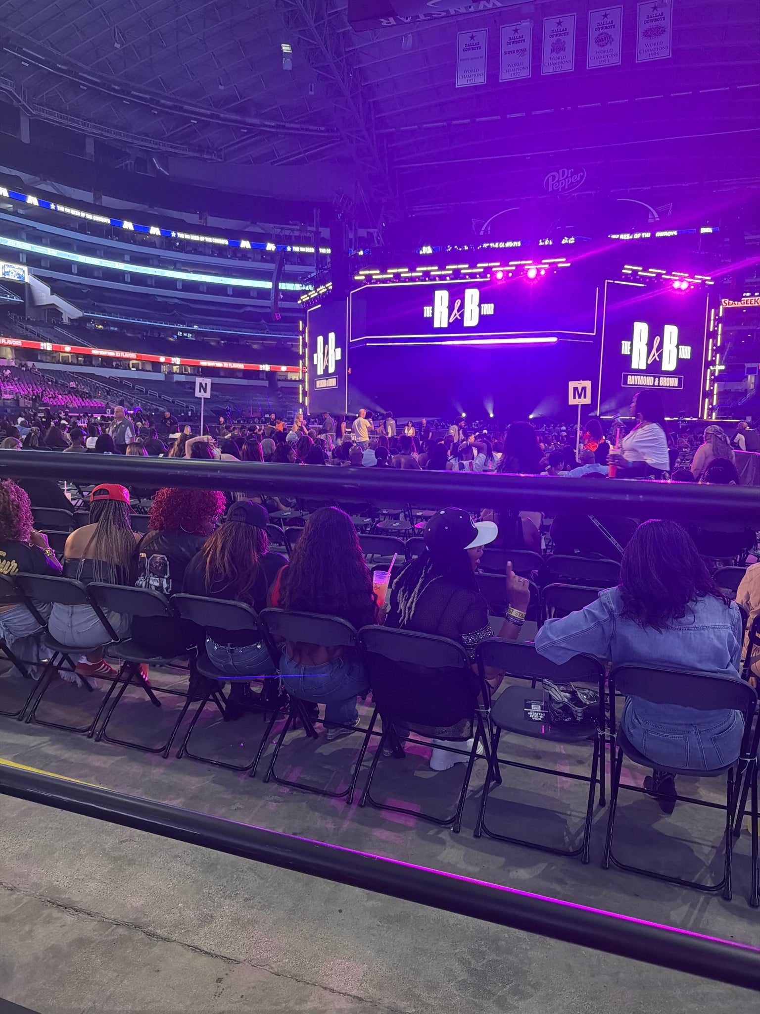 Real Fan View taken from Floor ADA 1 at AT&T Stadium by Shanice L