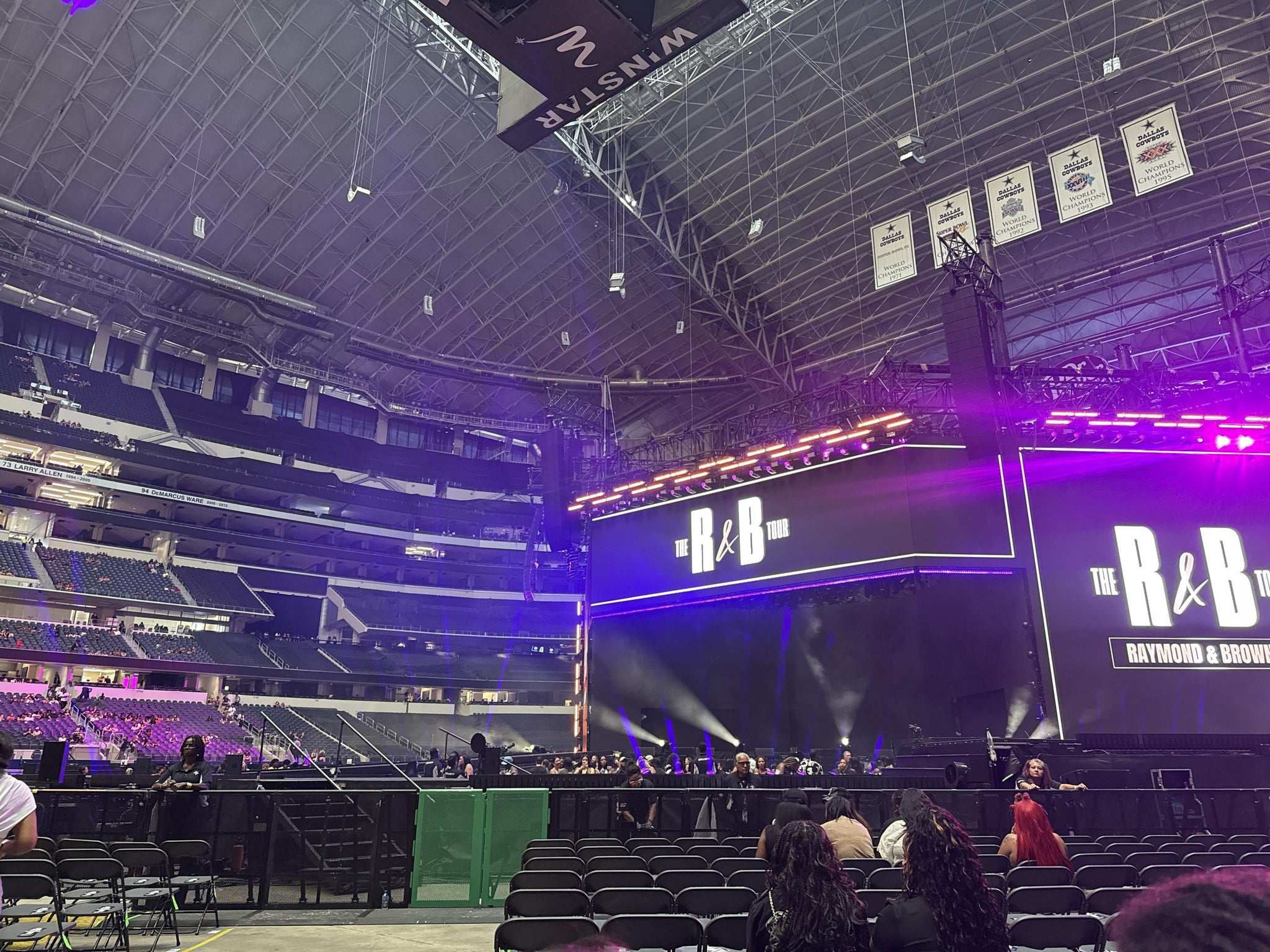 Real Fan View taken from Floor D at AT&T Stadium by Elyane R