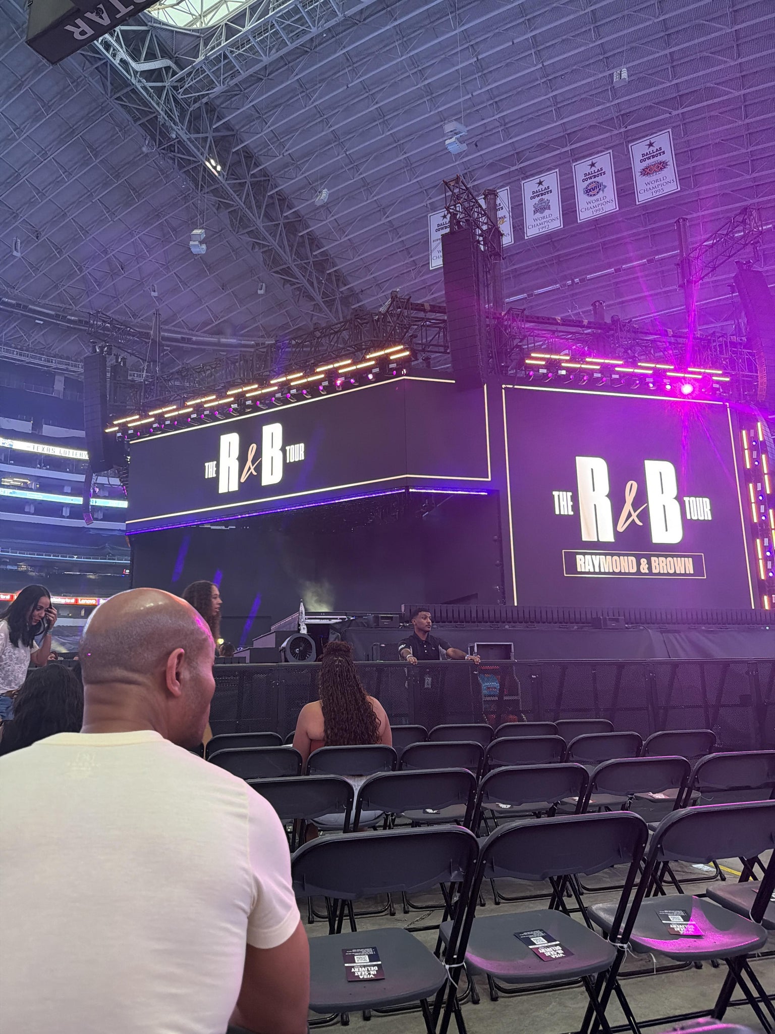 Real Fan View taken from Floor D at AT&T Stadium by Darina W