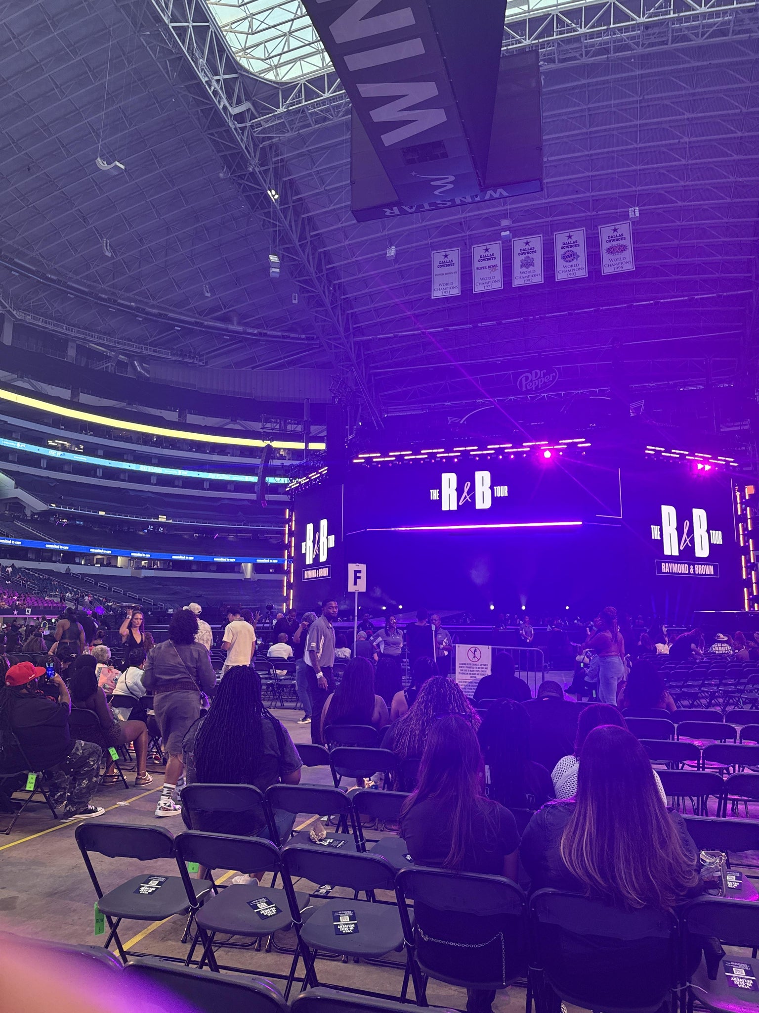 Real Fan View taken from Floor M at AT&T Stadium by Aaron B