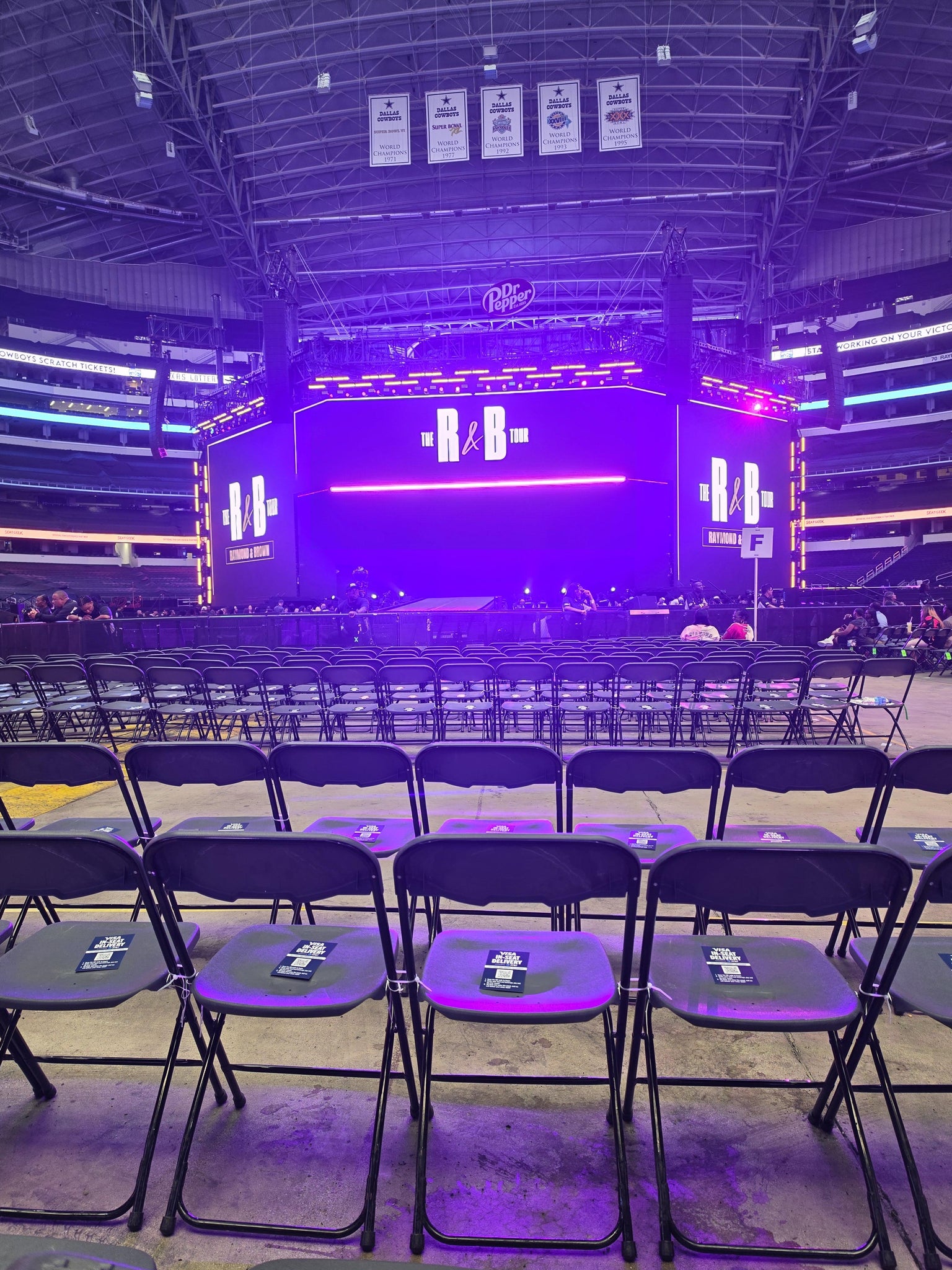 Real Fan View taken from Floor N at AT&T Stadium by Ashley D