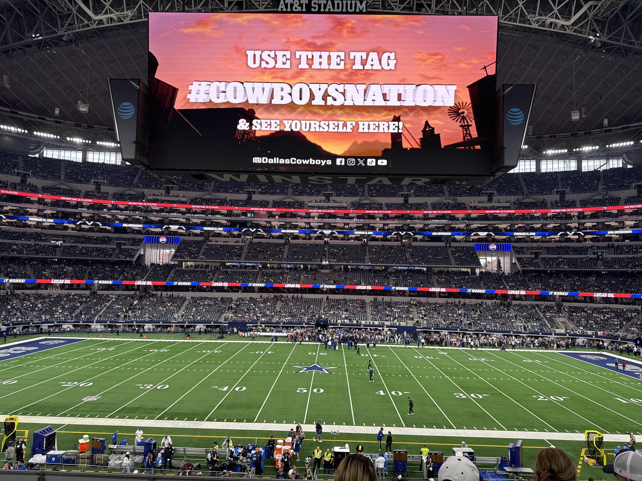 Real Fan View taken from Founders Club C 235 at AT&T Stadium by Chad M