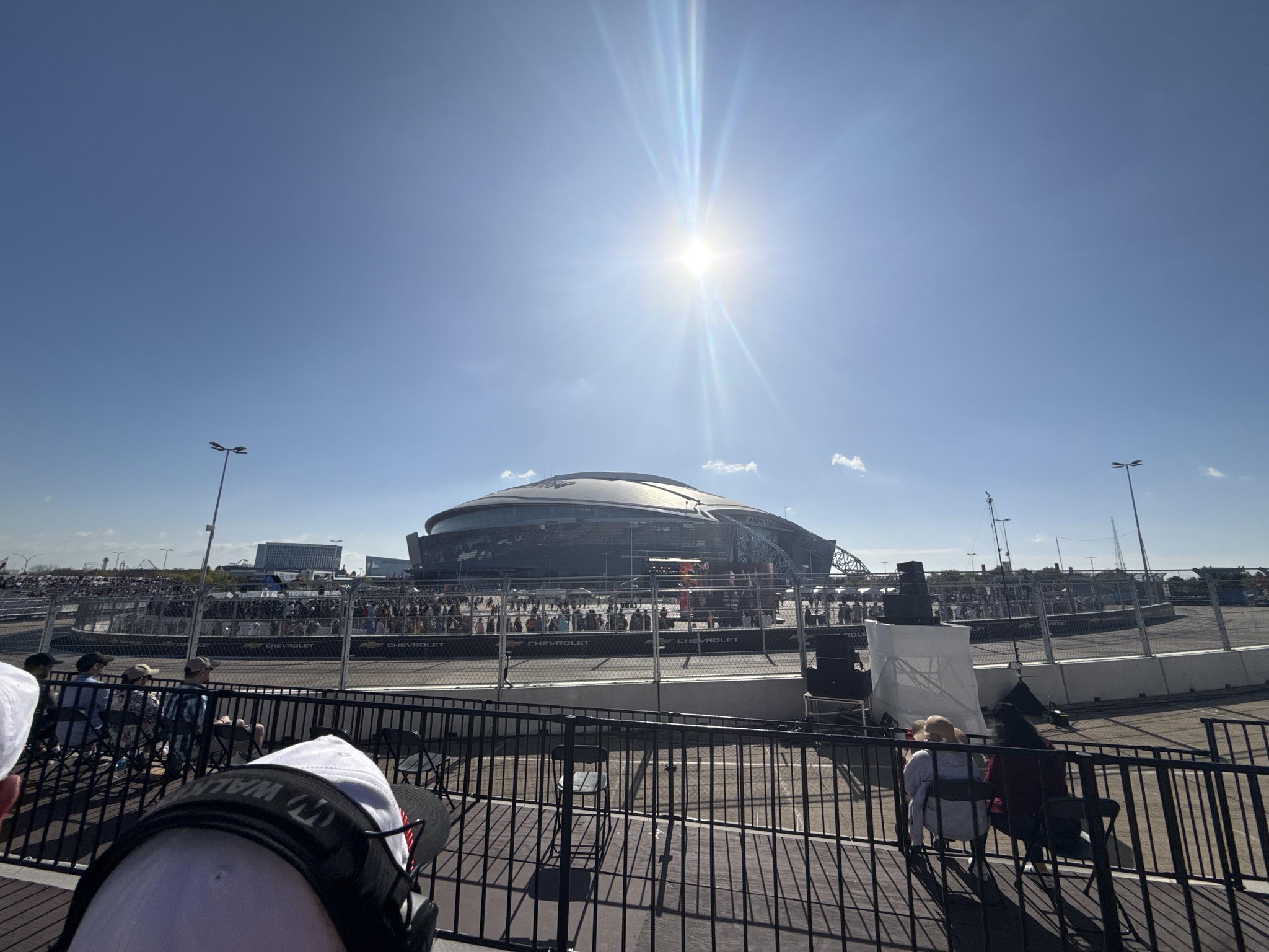 Real Fan View taken from Horseshoe Grandstand 4 Section A at AT&T Stadium by Amanda H