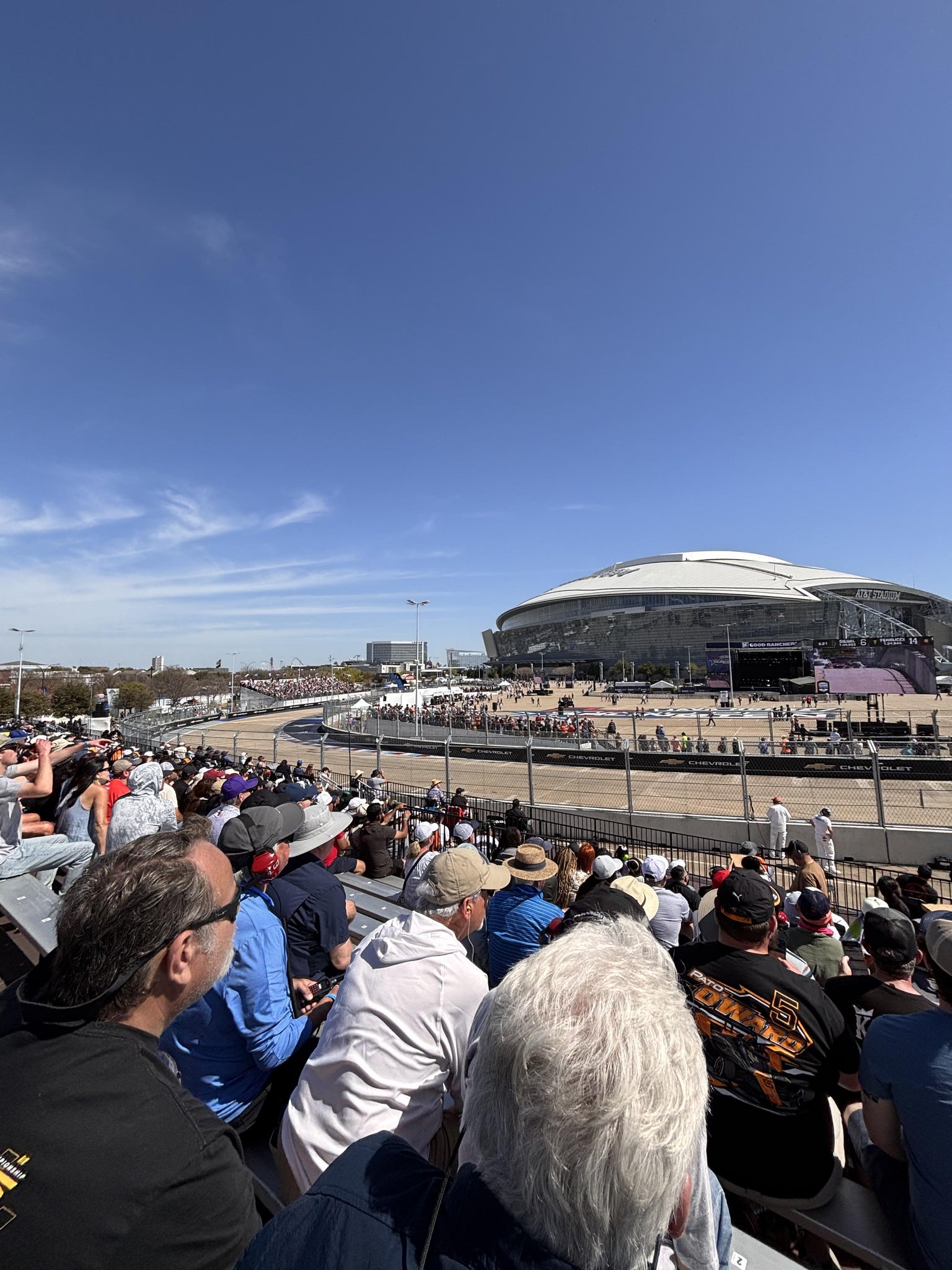 Real Fan View taken from Horseshoe Grandstand 4 Section B at AT&T Stadium by Sebastian U